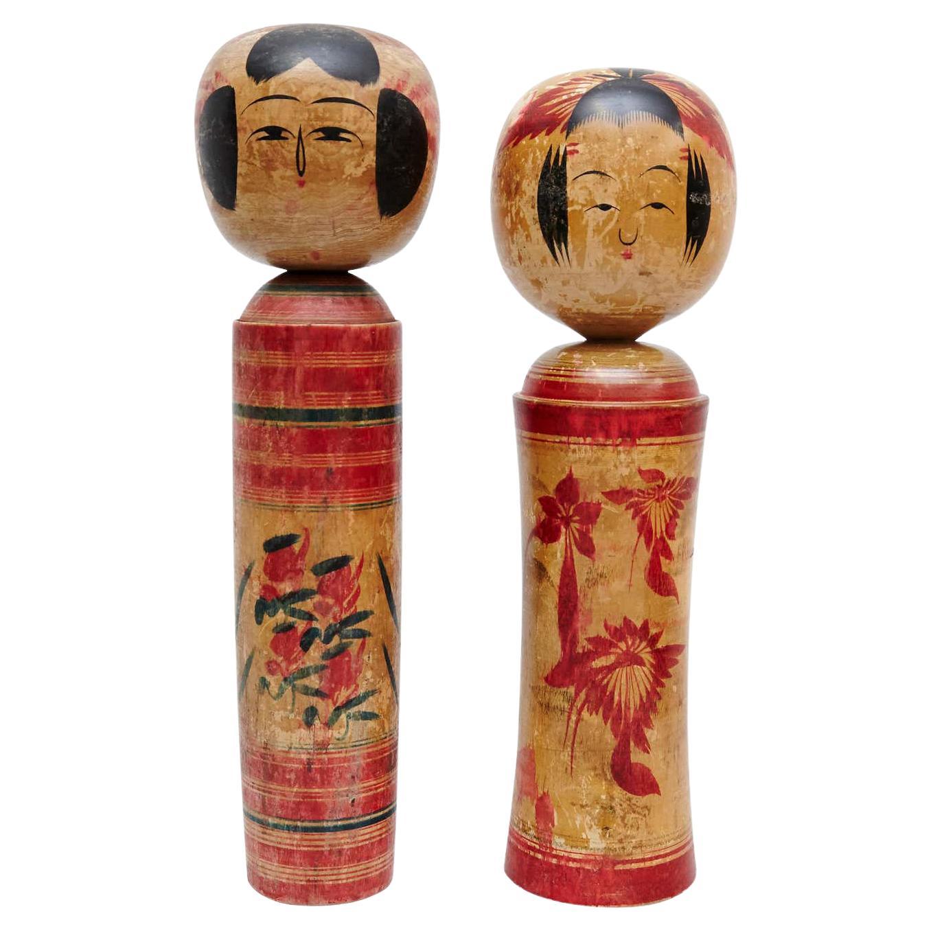 Set of 4 "Kokeshi" Dolls For Sale at 1stDibs