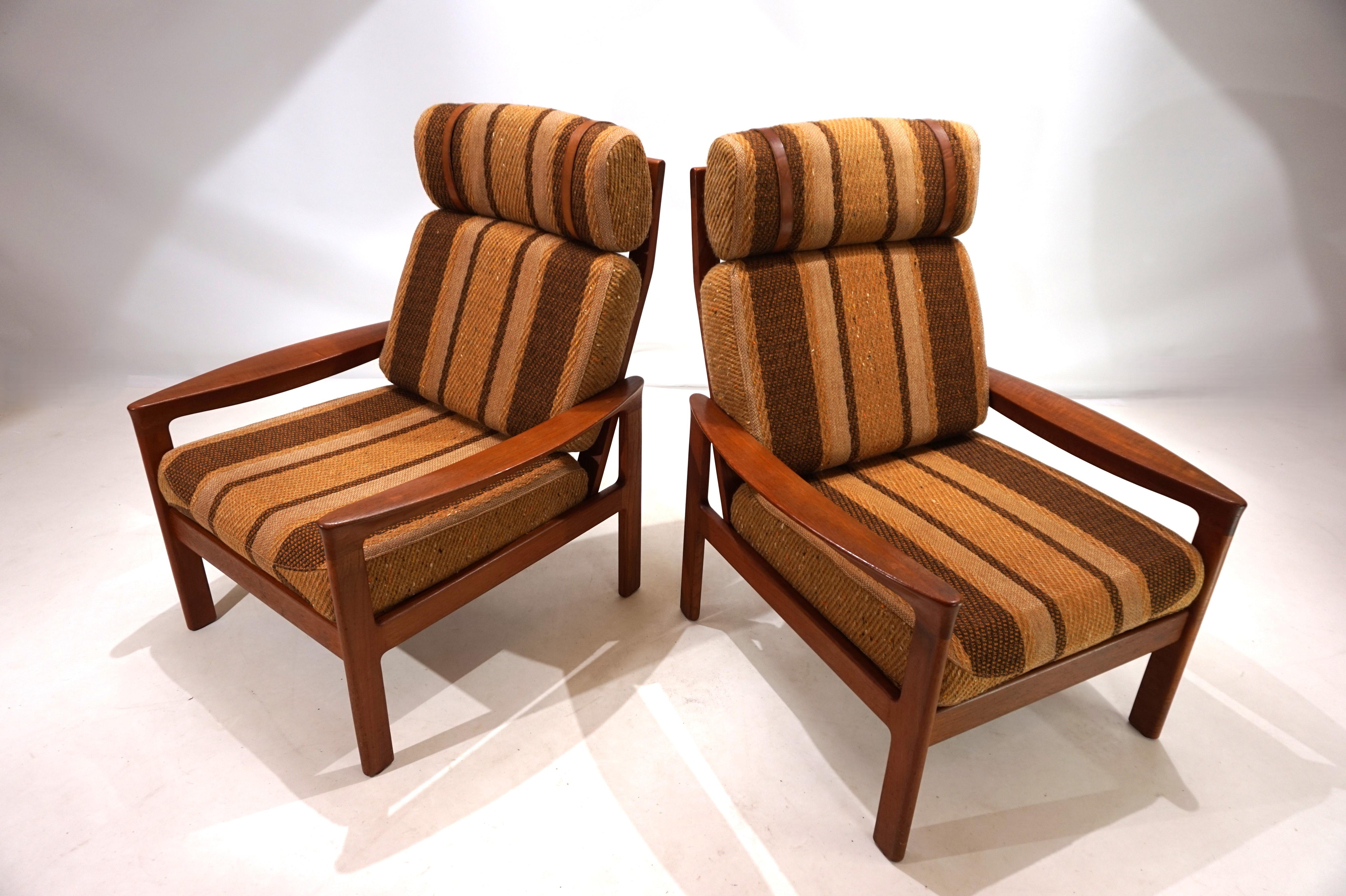 Set di 2 poltrone Komfort in teak di Arne Wahl Iversen, 1960 in vendita 8