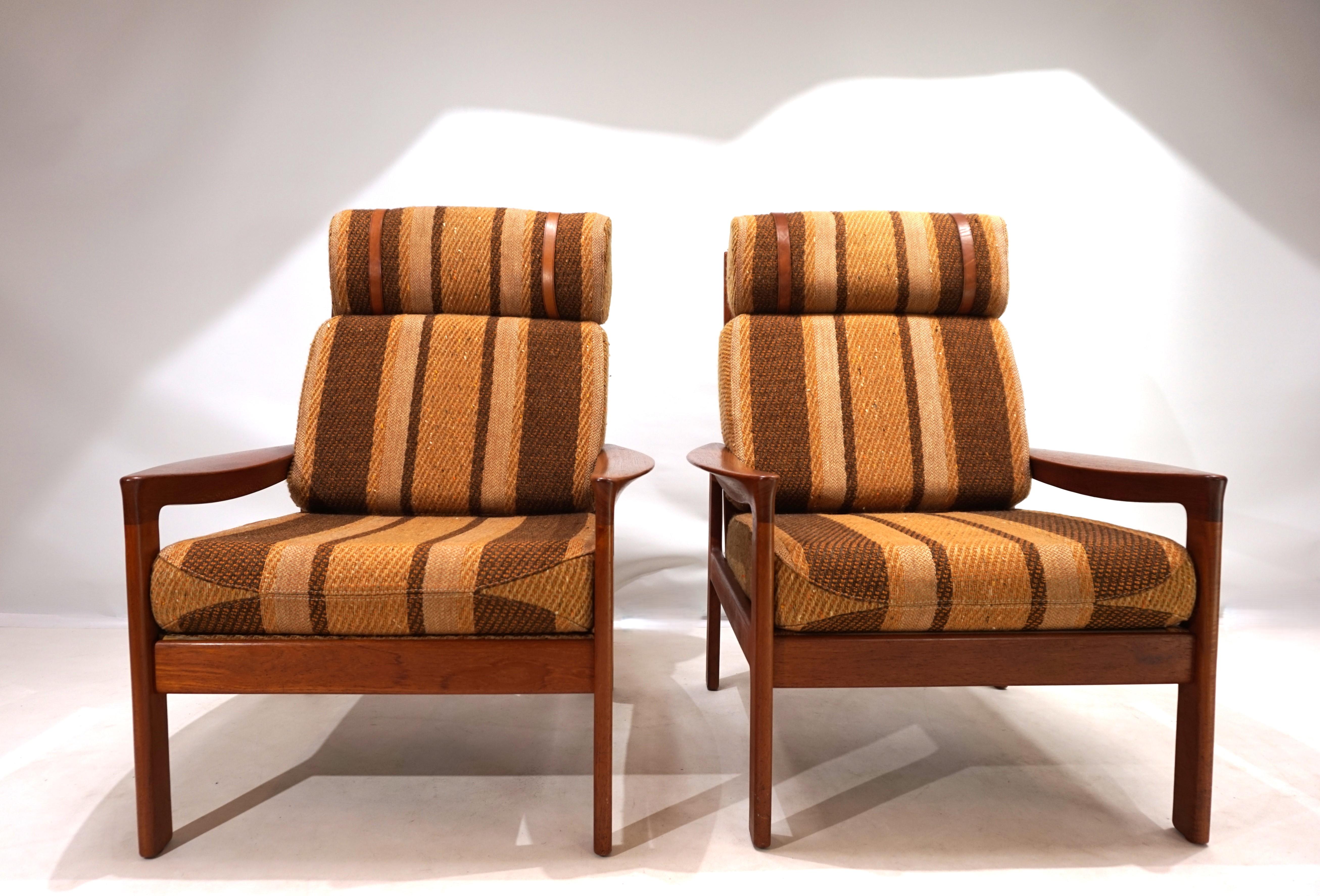 Danese Set di 2 poltrone Komfort in teak di Arne Wahl Iversen, 1960 in vendita
