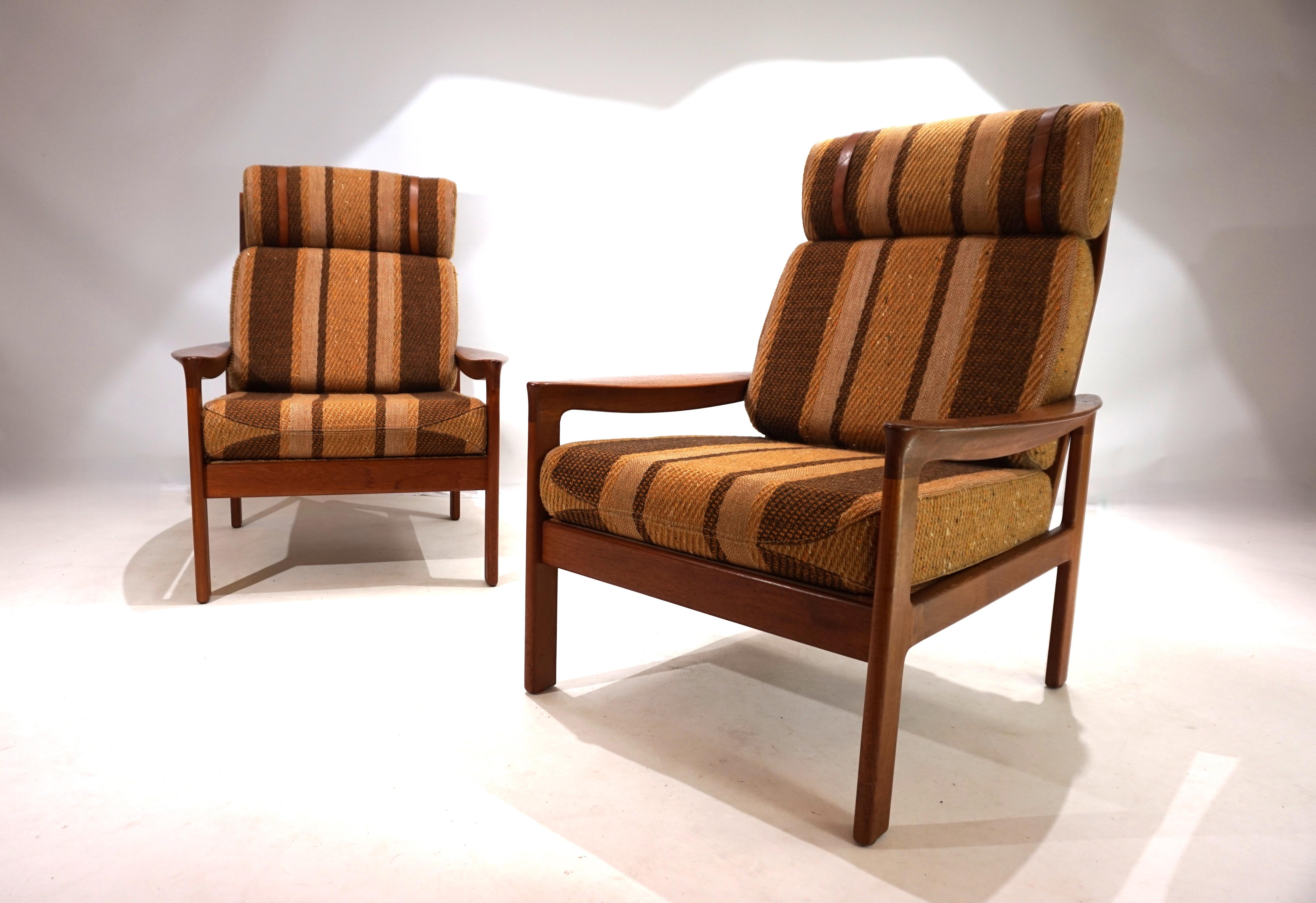 Set di 2 poltrone Komfort in teak di Arne Wahl Iversen, 1960 in vendita 1