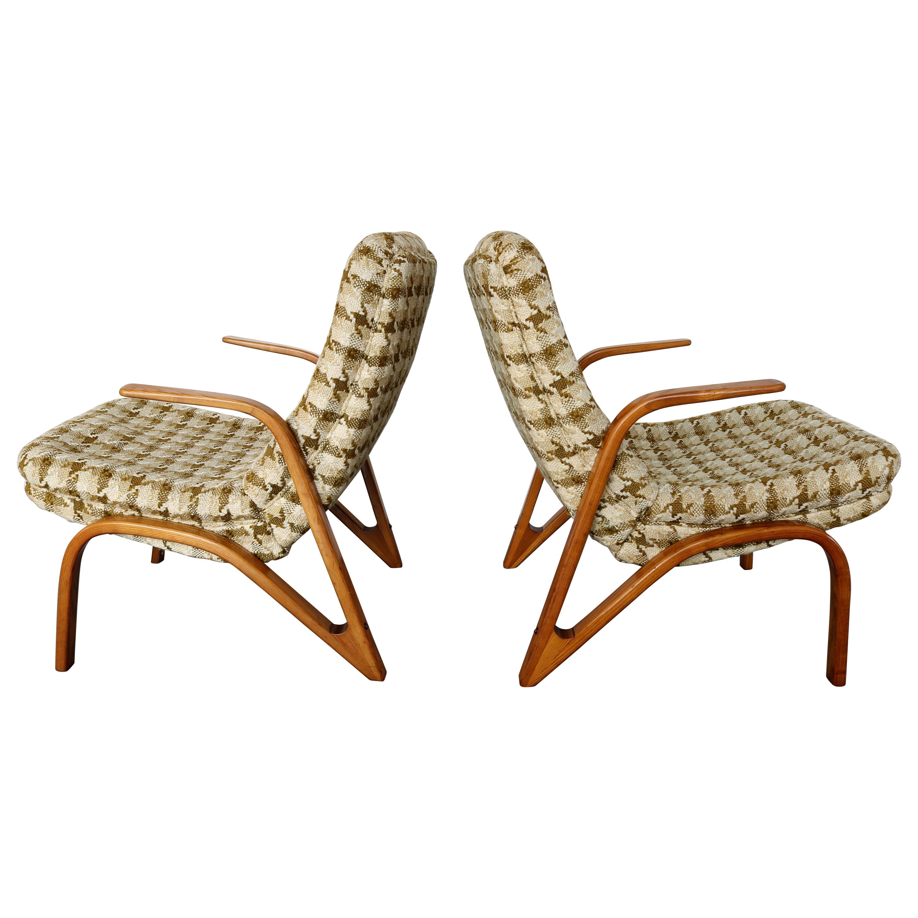 Set of 2 "Konkav" Lounge Chairs by Paul Bode Made in Germany, 1950s For Sale