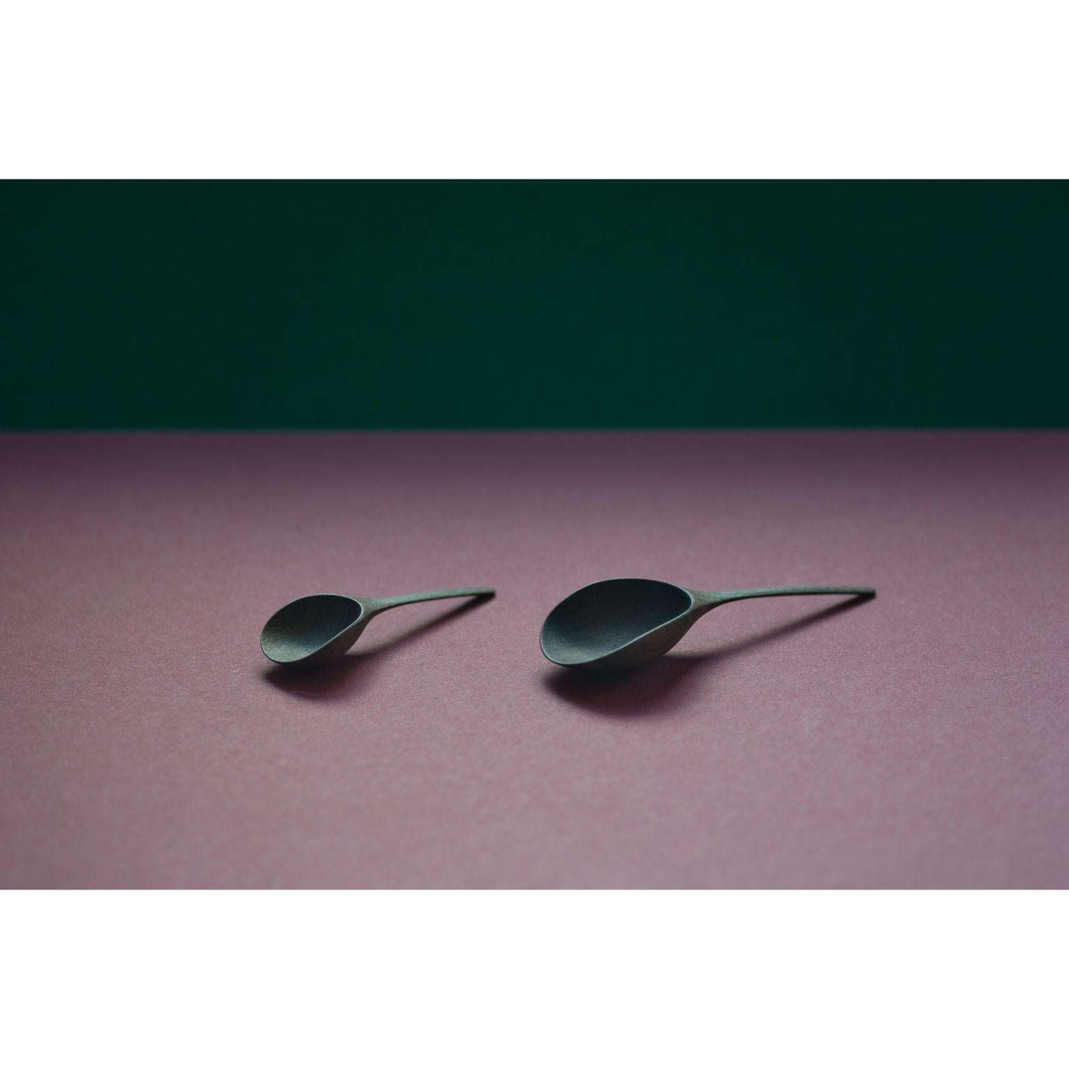 Finnish Set of 2 Kupu Spoons by Antrei Hartikainen For Sale