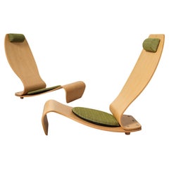 Wood Chaise Longues
