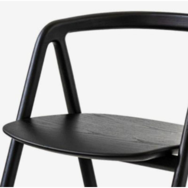 Post-Modern Set of 2, Laakso Dining Chairs, Black by Made by Choice For Sale