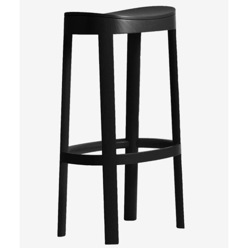 Finnish Set of 2, Lammi Bar Stools, Tall & Black by Made by Choice For Sale