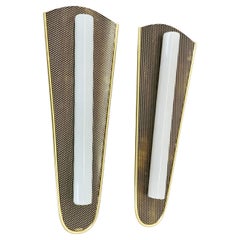Vintage set of 2 large 37cm "honeycomb" theatre Wall Light elements, Germany, 1950s