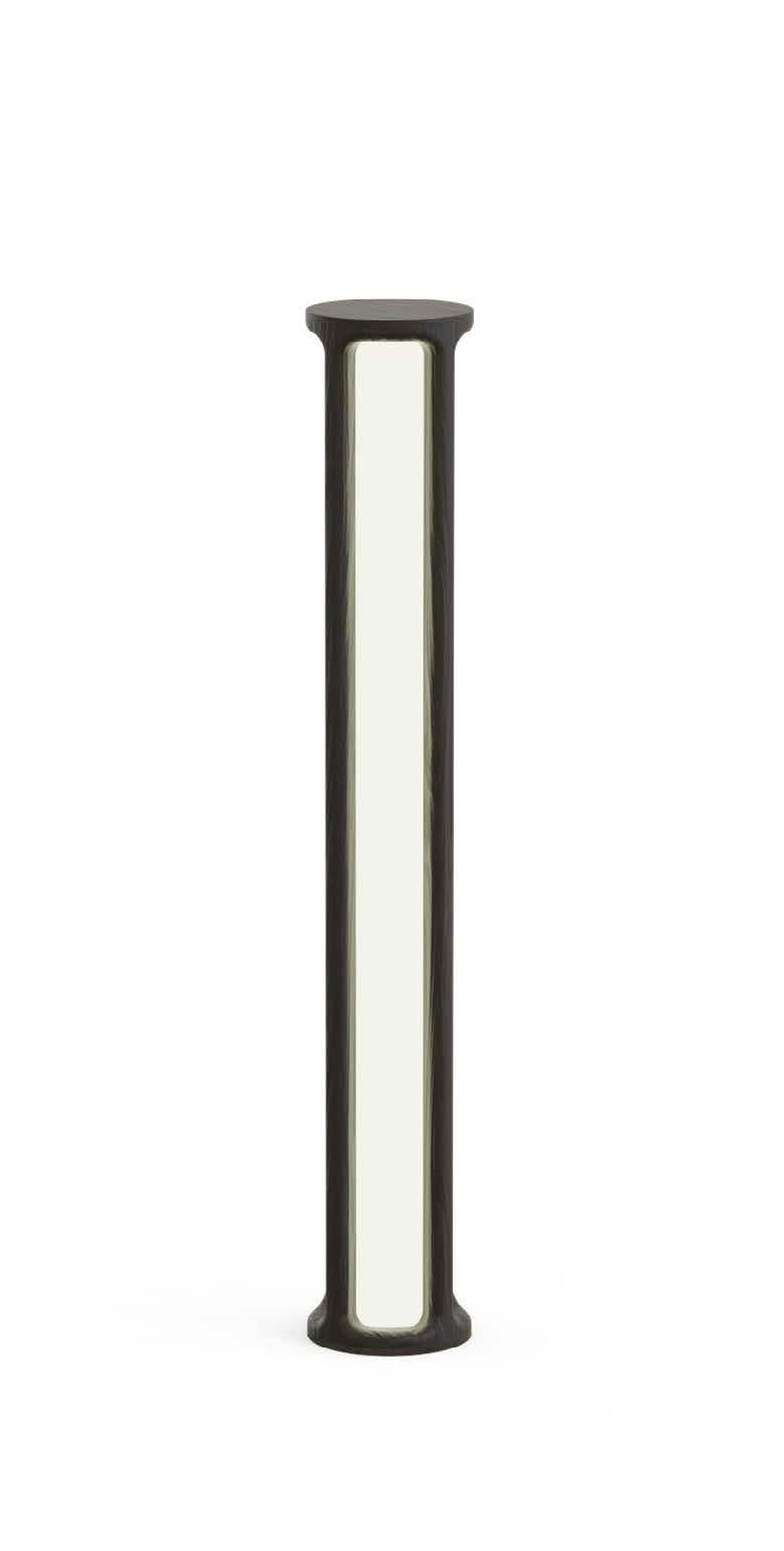 Satz von 2 großen Aion-Lampen von Sebastián Angeles
MATERIAL: Eiche
Abmessungen: T 21 x 133 cm
Auch verfügbar: Variante Walnuss verfügbar.

Die beiden !oor-Lampenmodelle der Foldes-Kollektion versuchen, die Begriffe Aion und Kairos zu