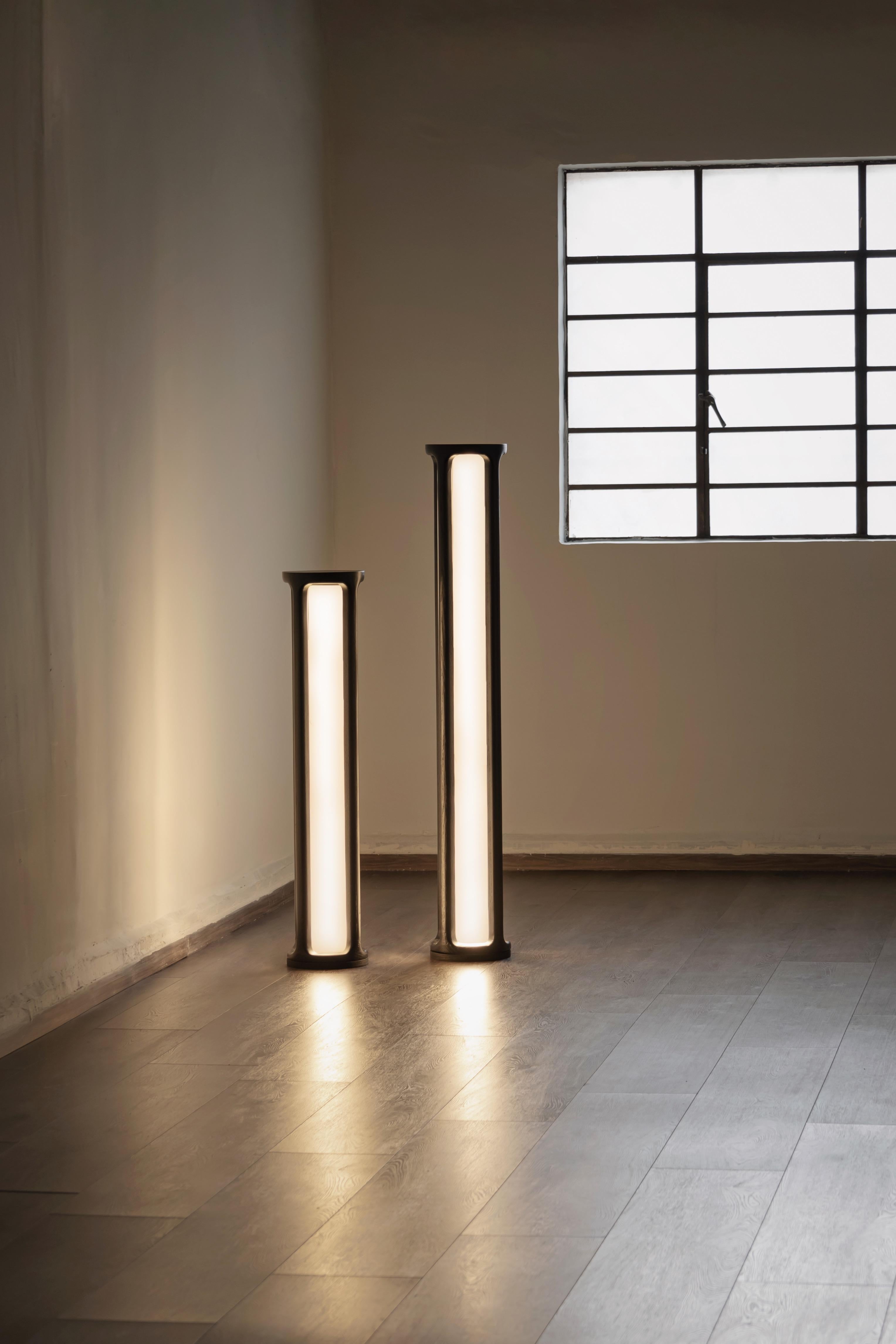 2er-Satz großer Aion-Lampen by Sebastián Angeles (Metall) im Angebot