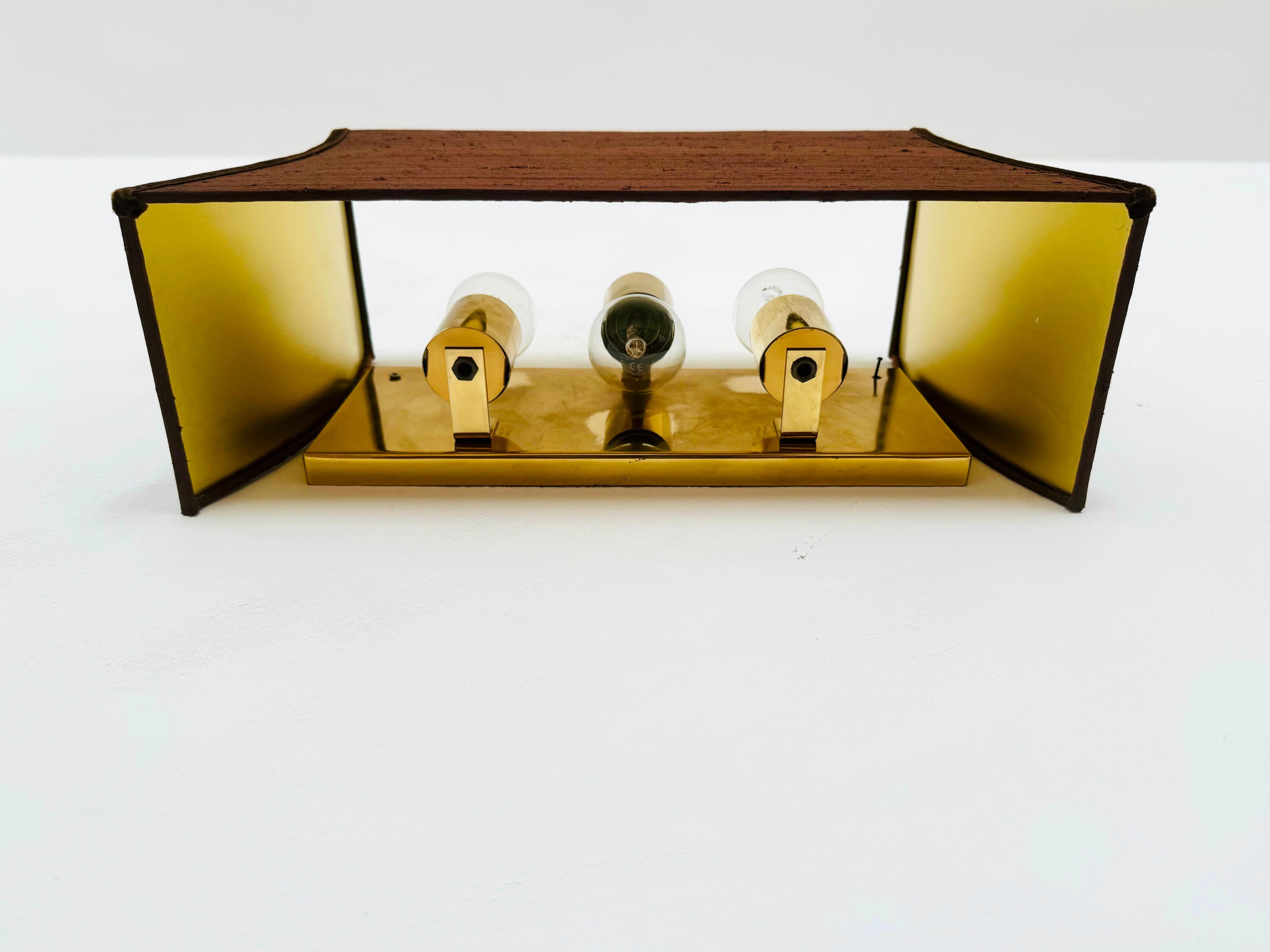 Set of 2 Large Brass Sconces For Sale 1