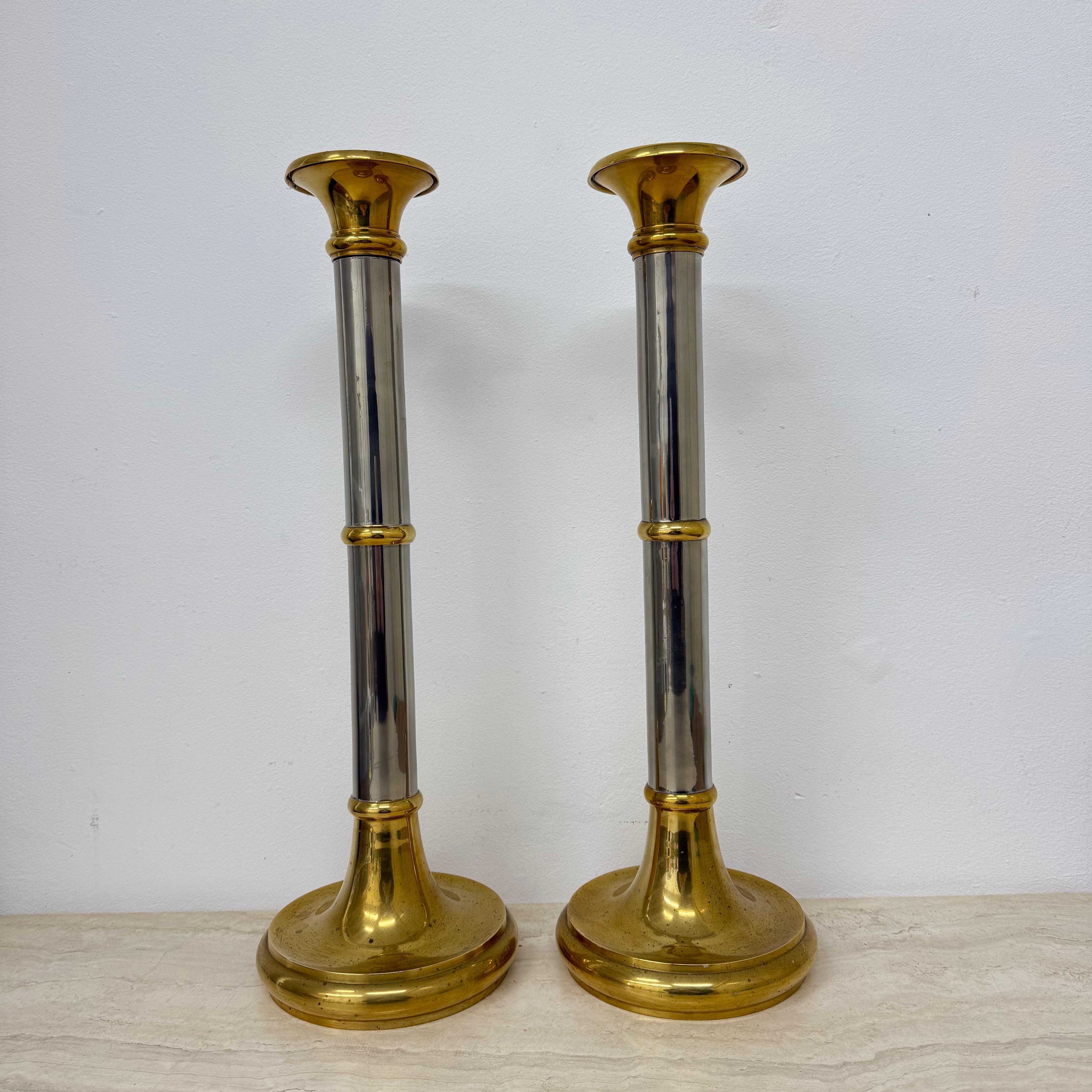 Set von 2 großen Kerzenständern im Gunther Lambert-Design, 1970er Jahre im Angebot 3