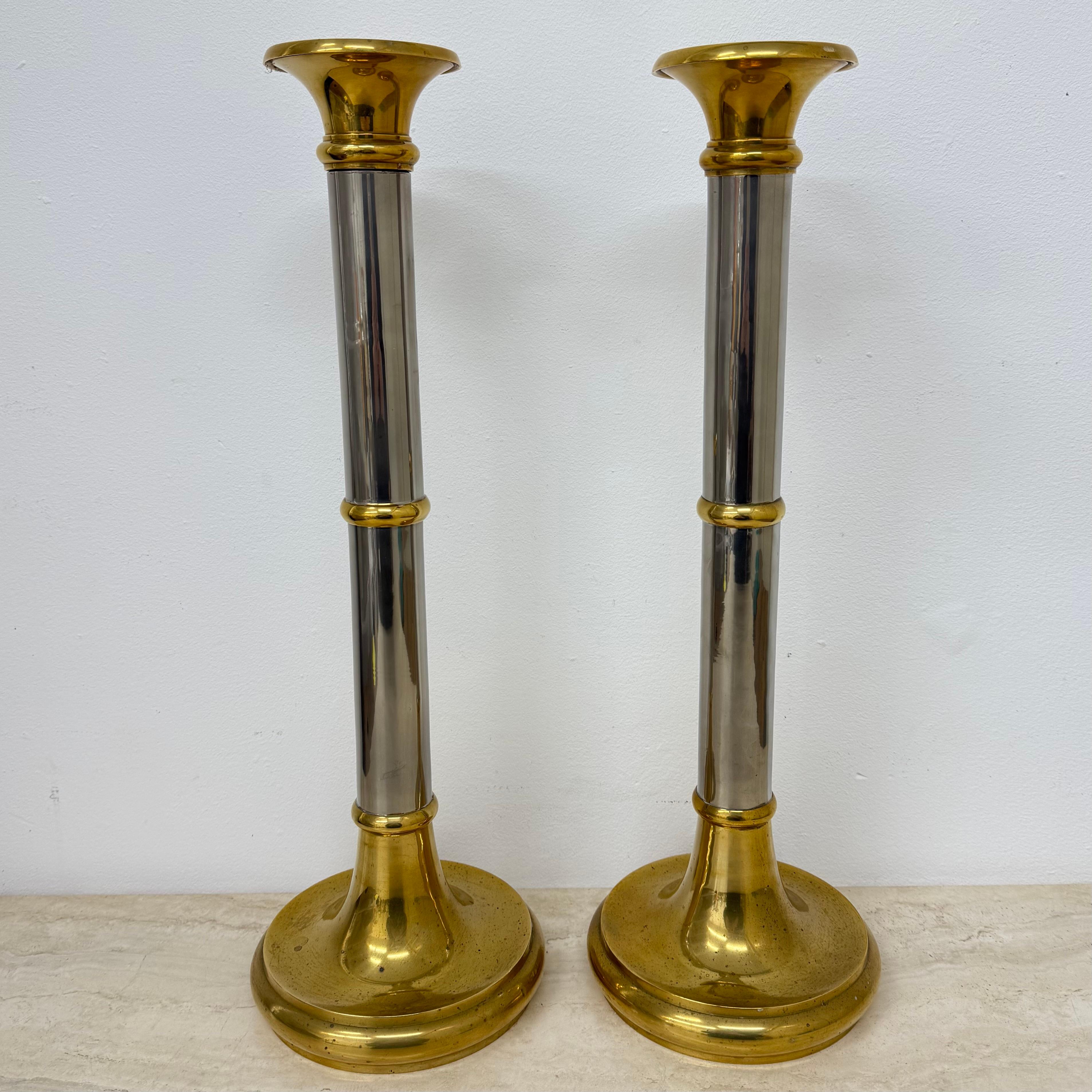 Set von 2 großen Kerzenständern im Gunther Lambert-Design, 1970er Jahre im Angebot 5