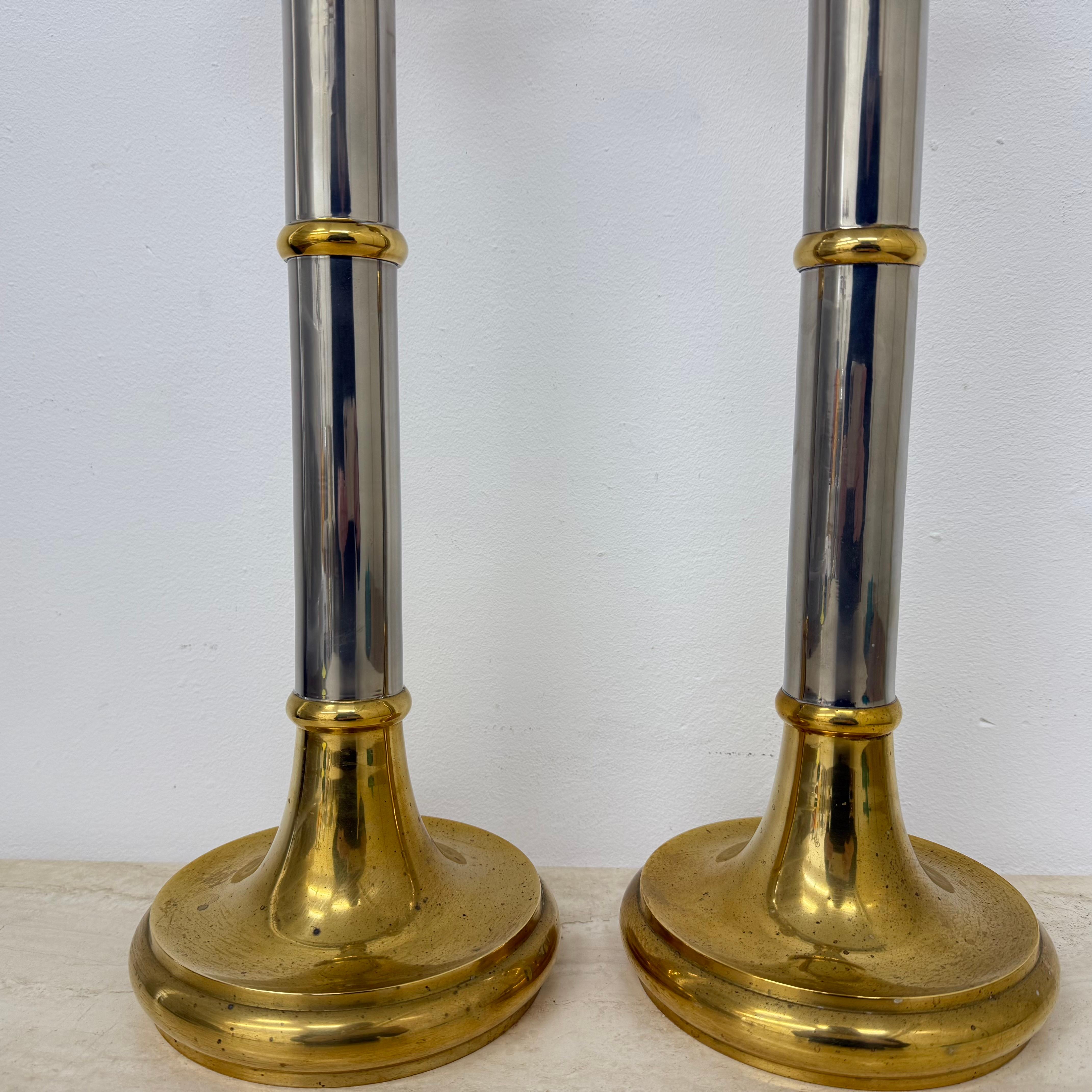 Set von 2 großen Kerzenständern im Gunther Lambert-Design, 1970er Jahre im Angebot 8