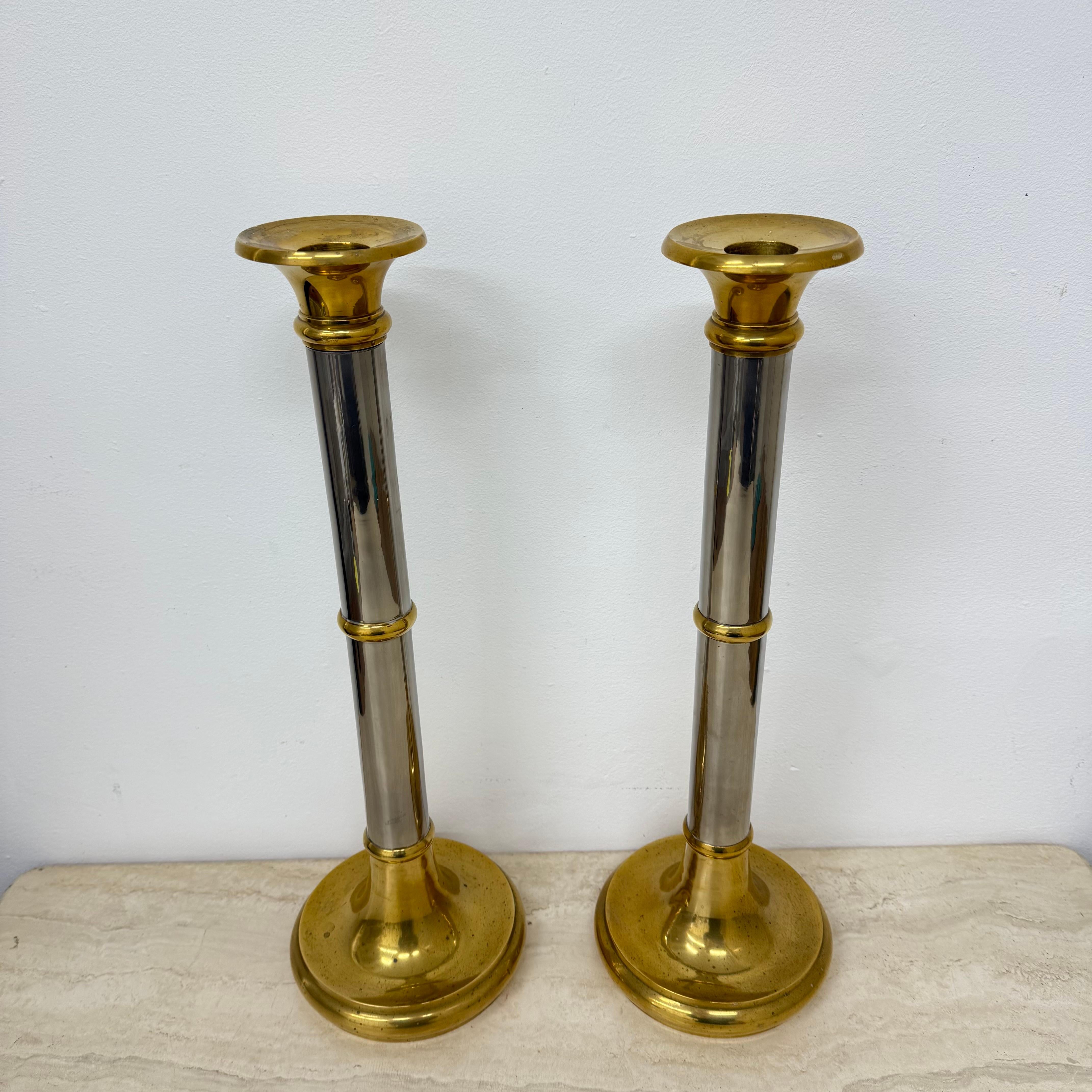 Set von 2 großen Kerzenständern im Gunther Lambert-Design, 1970er Jahre (Deutsch) im Angebot