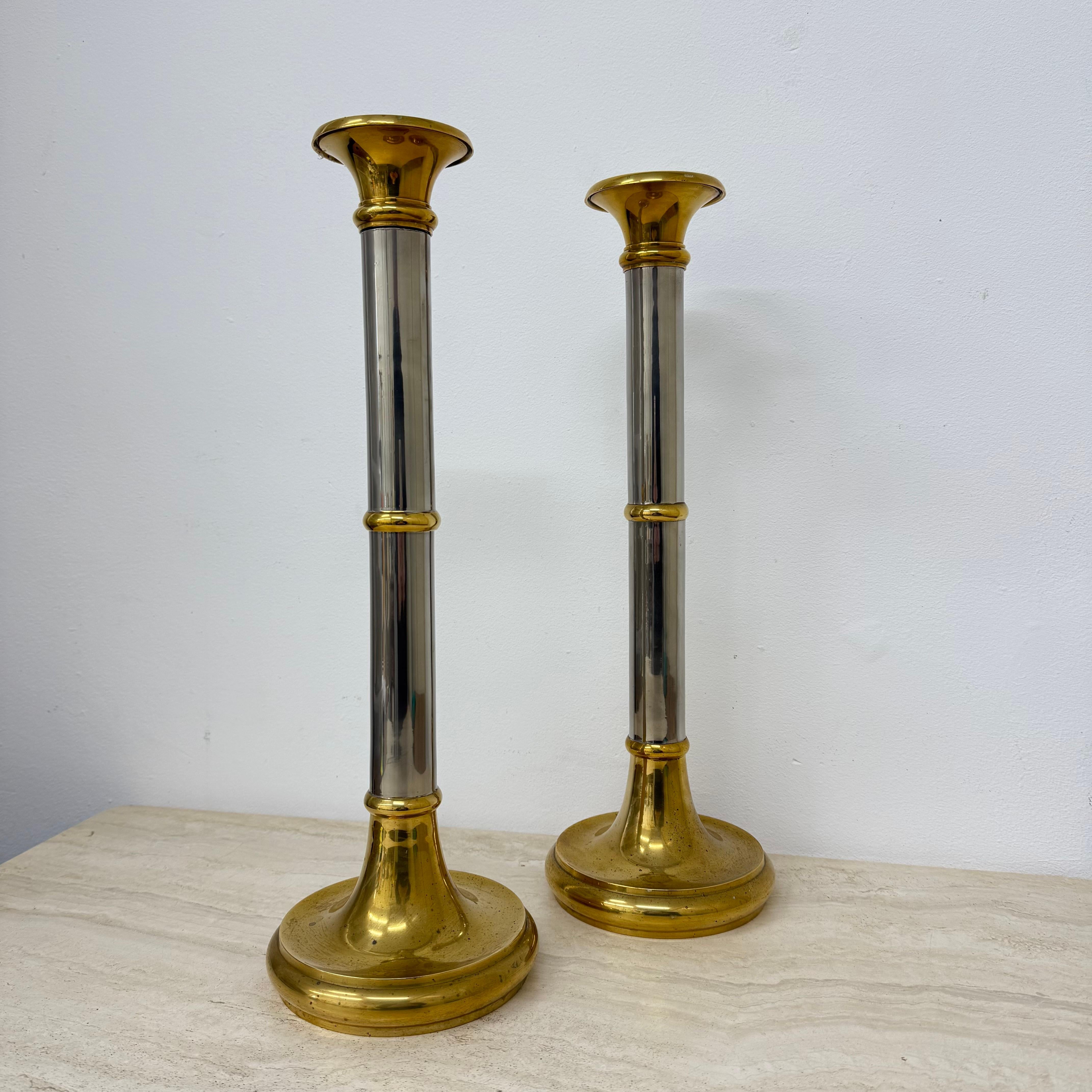 Set von 2 großen Kerzenständern im Gunther Lambert-Design, 1970er Jahre im Angebot 1