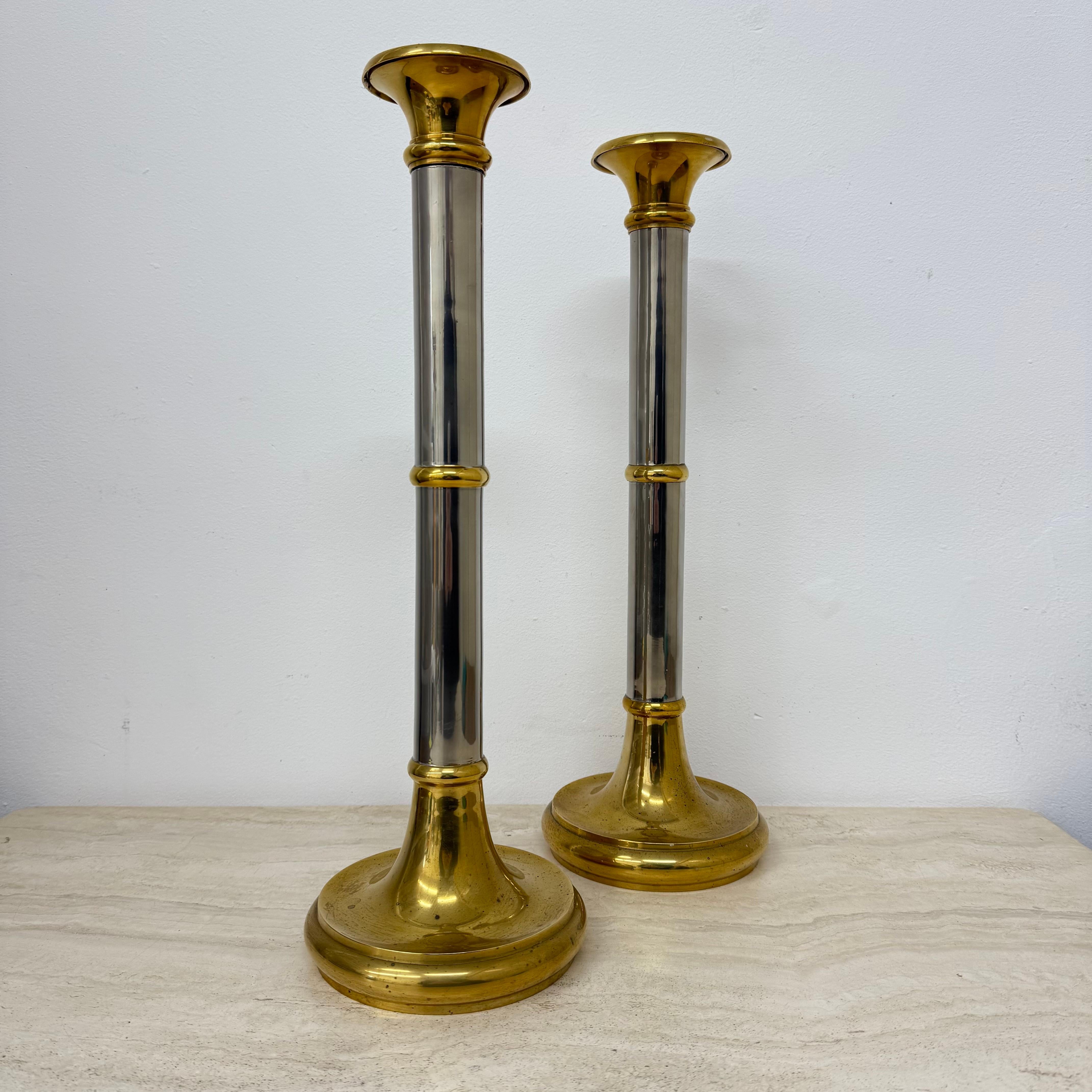 Set von 2 großen Kerzenständern im Gunther Lambert-Design, 1970er Jahre im Angebot 2