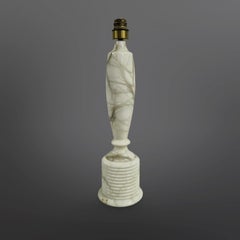 Set of 2 large marble table lamps, Italy 1960s