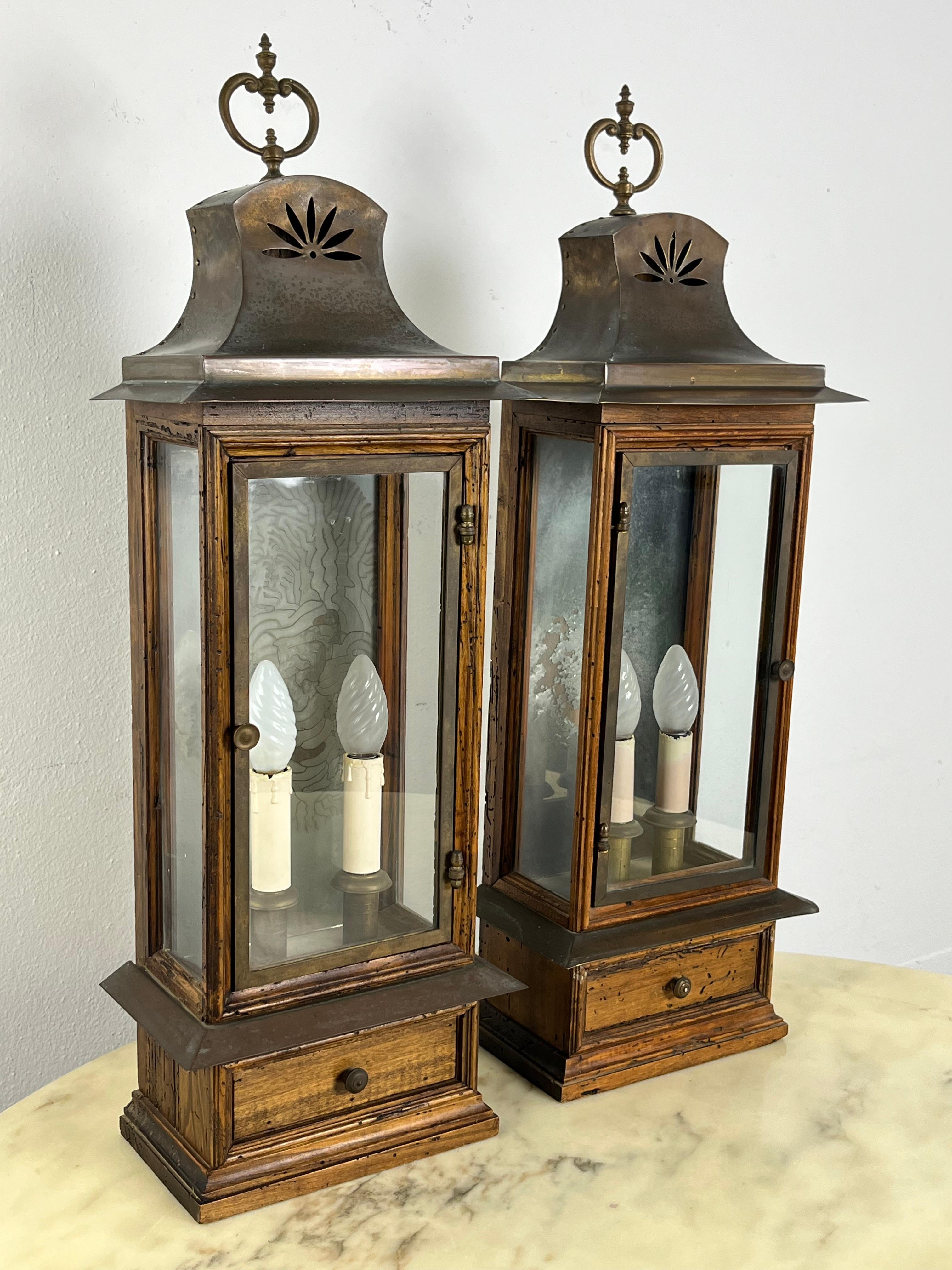 Juego de 2 grandes lámparas de pared italianas de mediados de siglo de 1960 en venta 3
