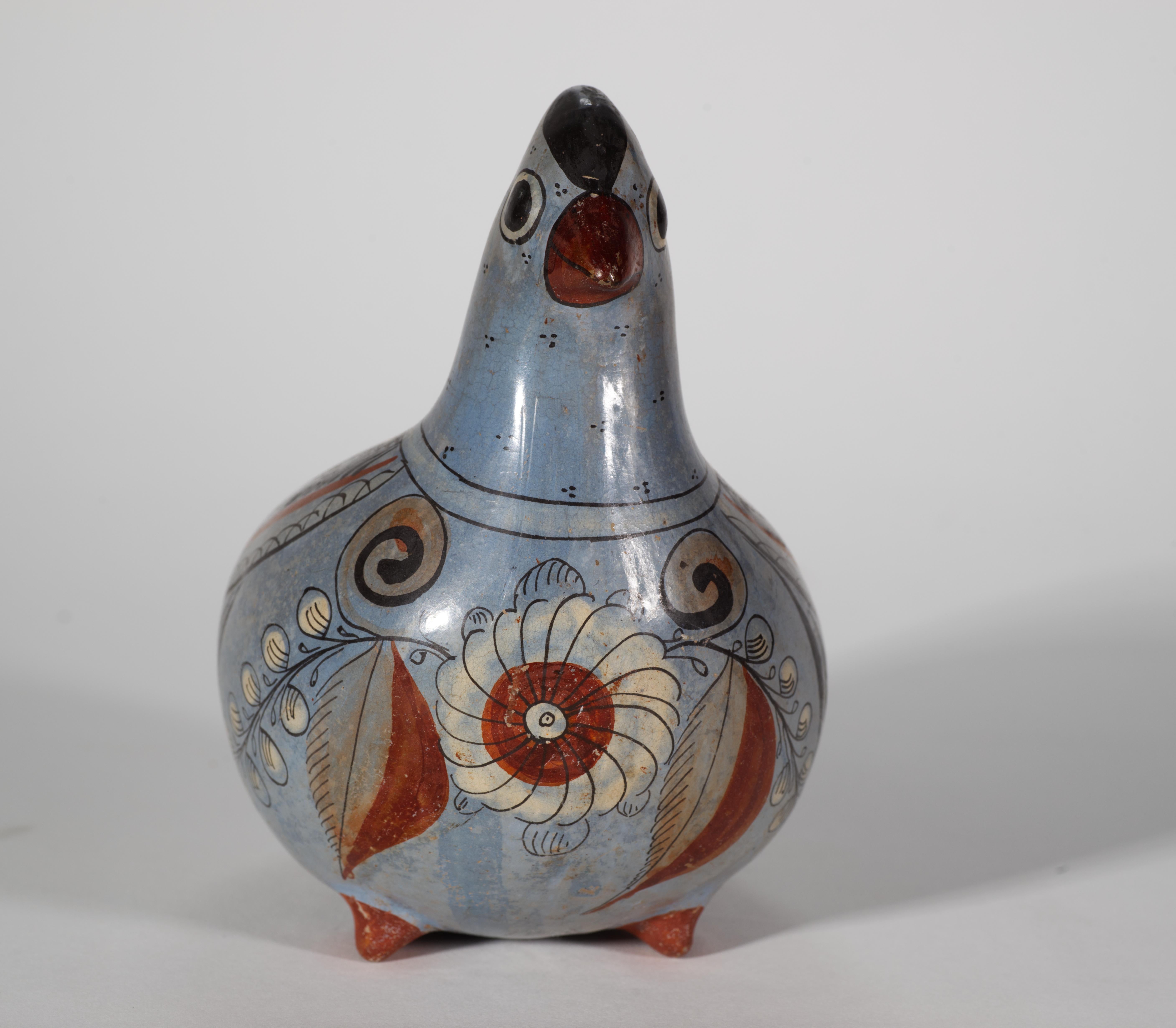 Conjunto de 2 grandes esculturas modernistas de pájaros de tonala en Bueno estado para la venta en Clifton Springs, NY