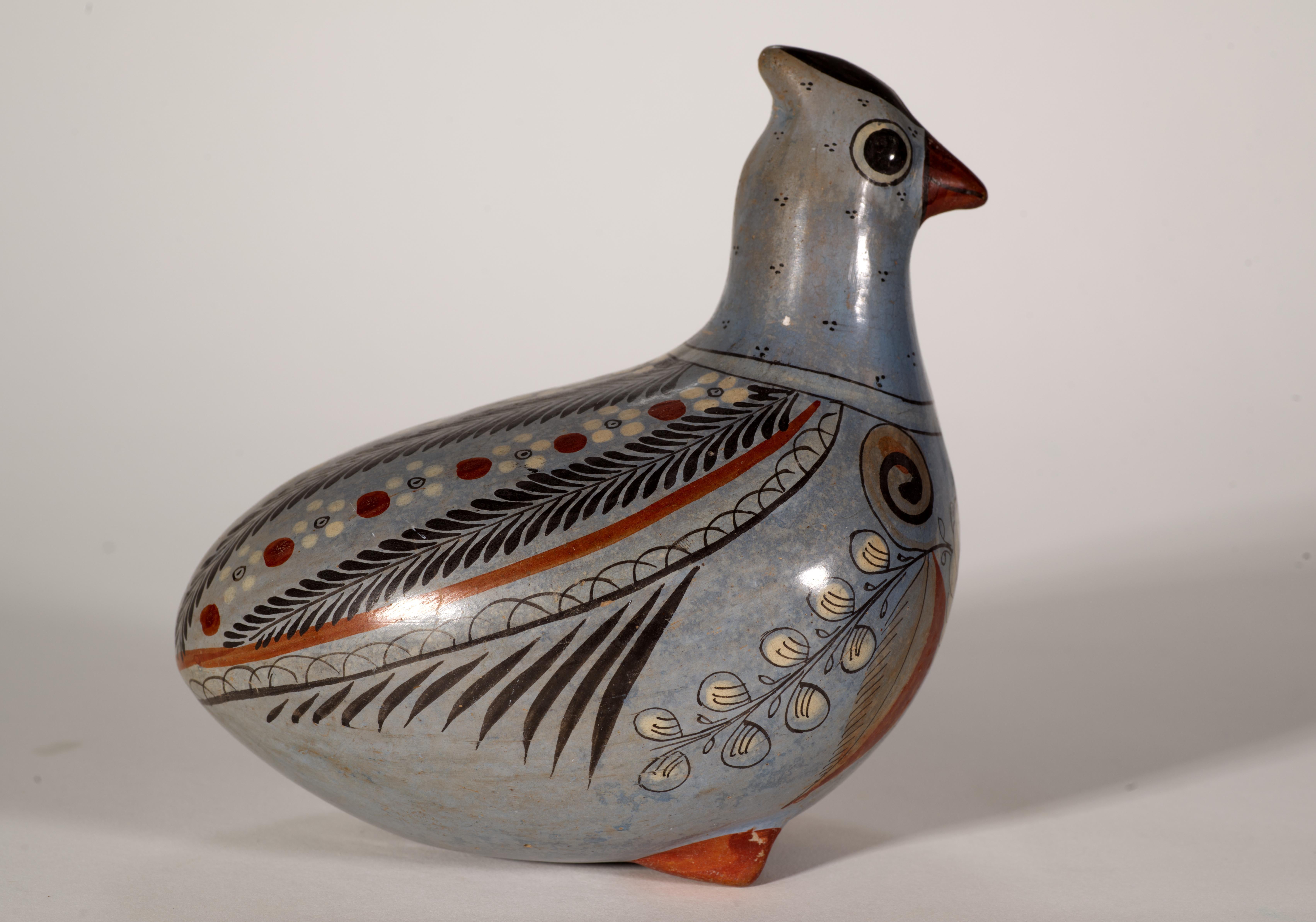 Conjunto de 2 grandes esculturas modernistas de pájaros de tonala siglo XX en venta