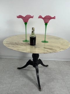 Set Of 2 Large Murano Glass Candlesticks 1970s