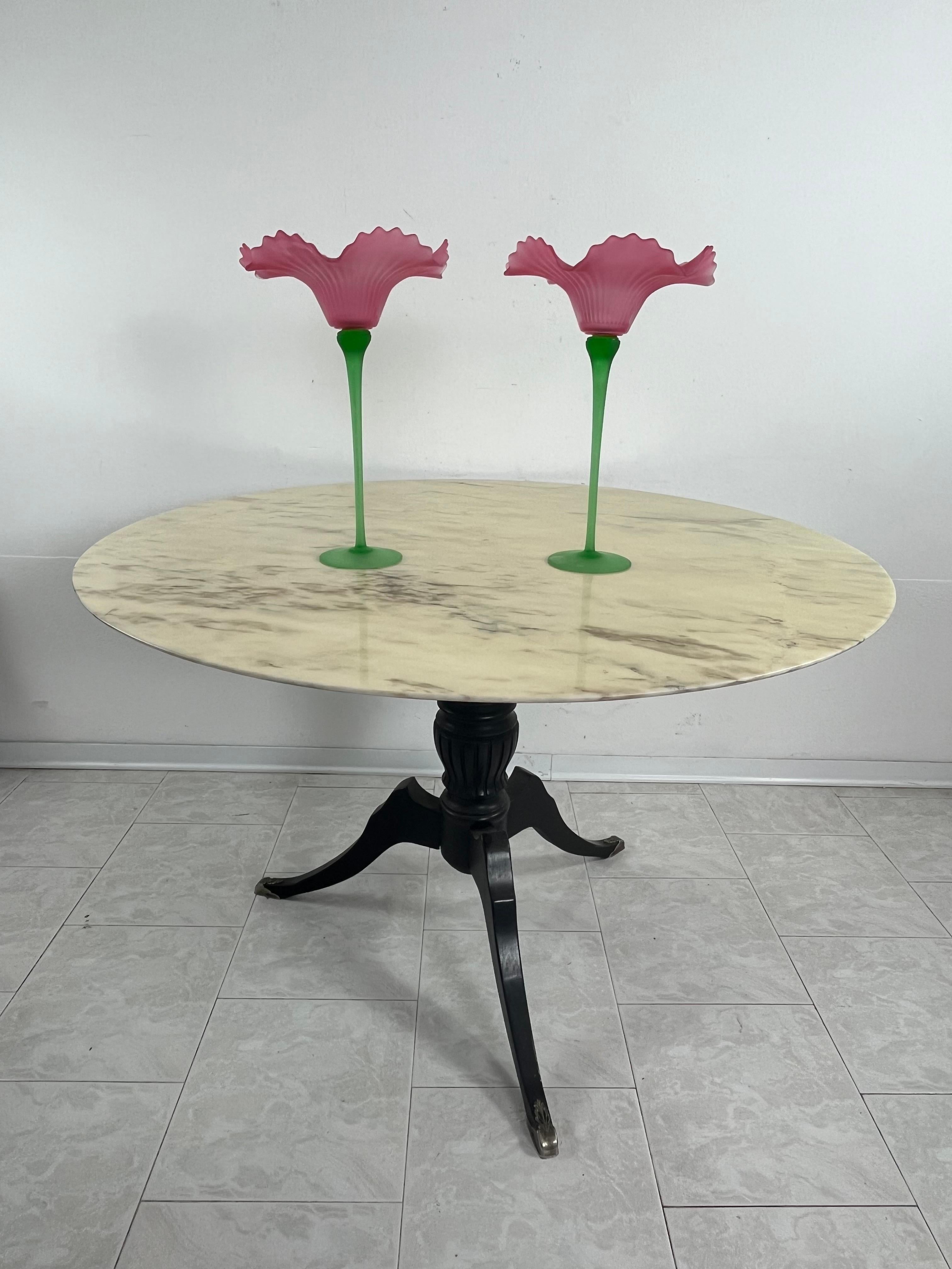 Set di 2 grandi candelieri in vetro di Murano anni '70 In condizioni ottime in vendita a Palermo, IT