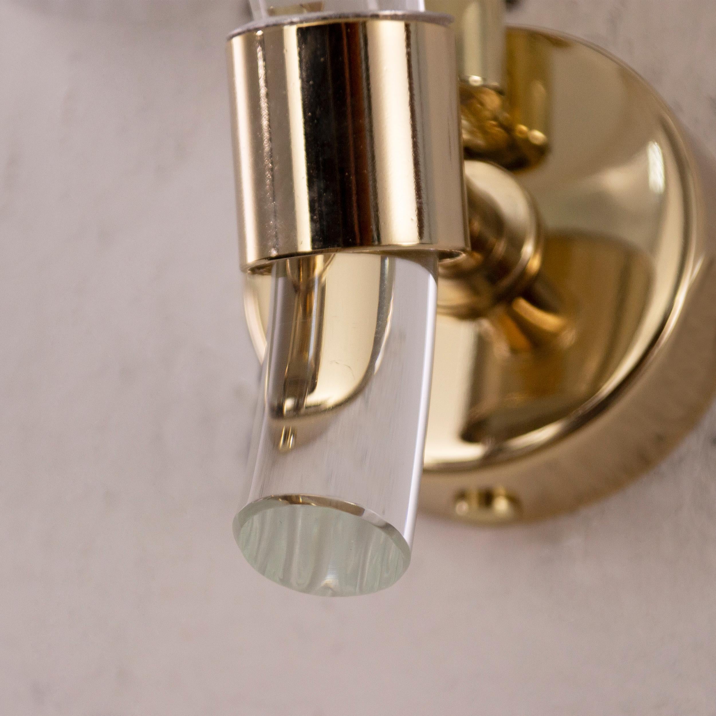 Set di 2 grandi applique a foglie in vetro bianco di Murano, design Made in Italy in vendita 3
