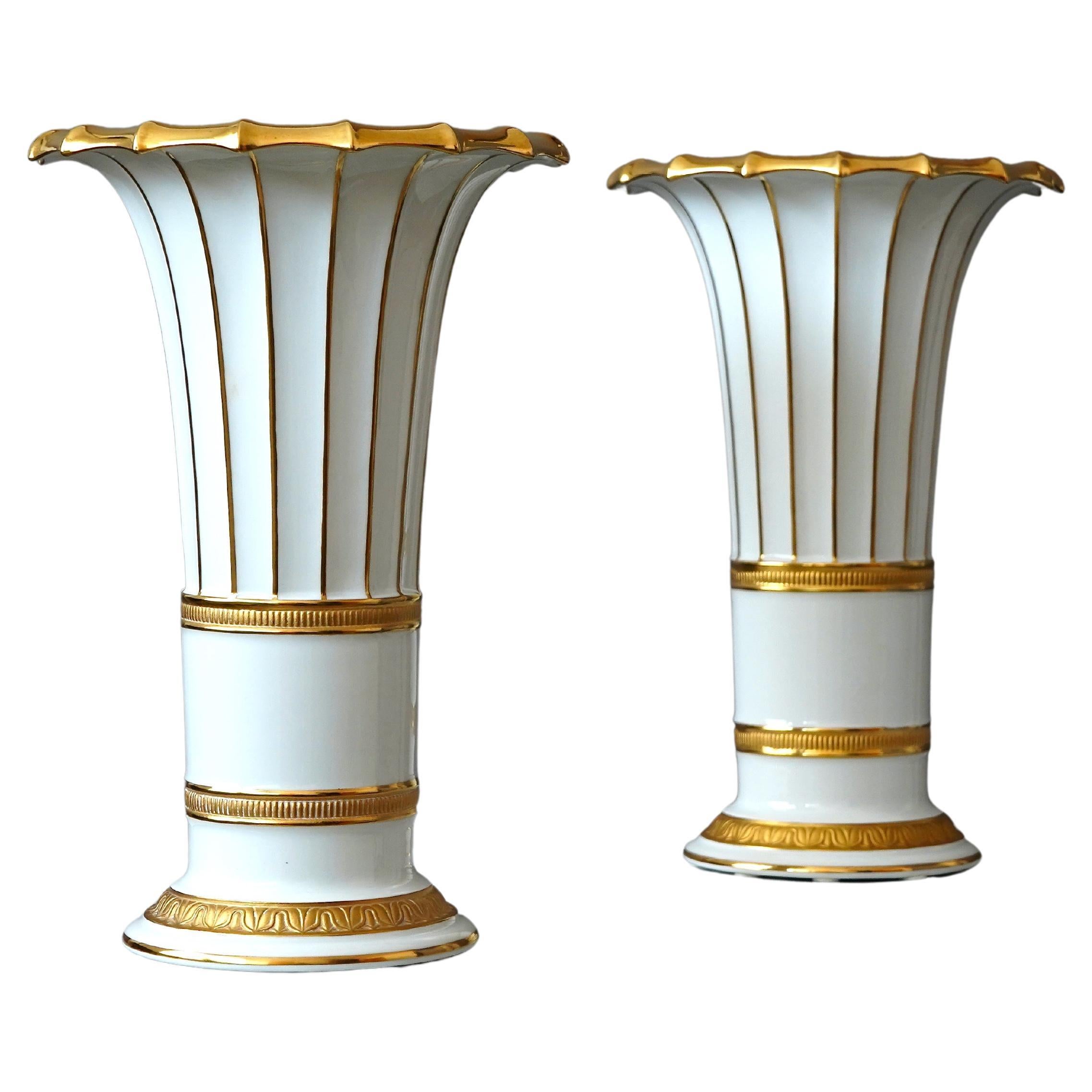 Set of 2 Large Royal Copenhagen Vases. Gustav Friedrich Hetsch, Denmark, 1957. For Sale