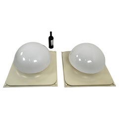 Set of 2 Large Space Age Ceiling Lamps, 1970s