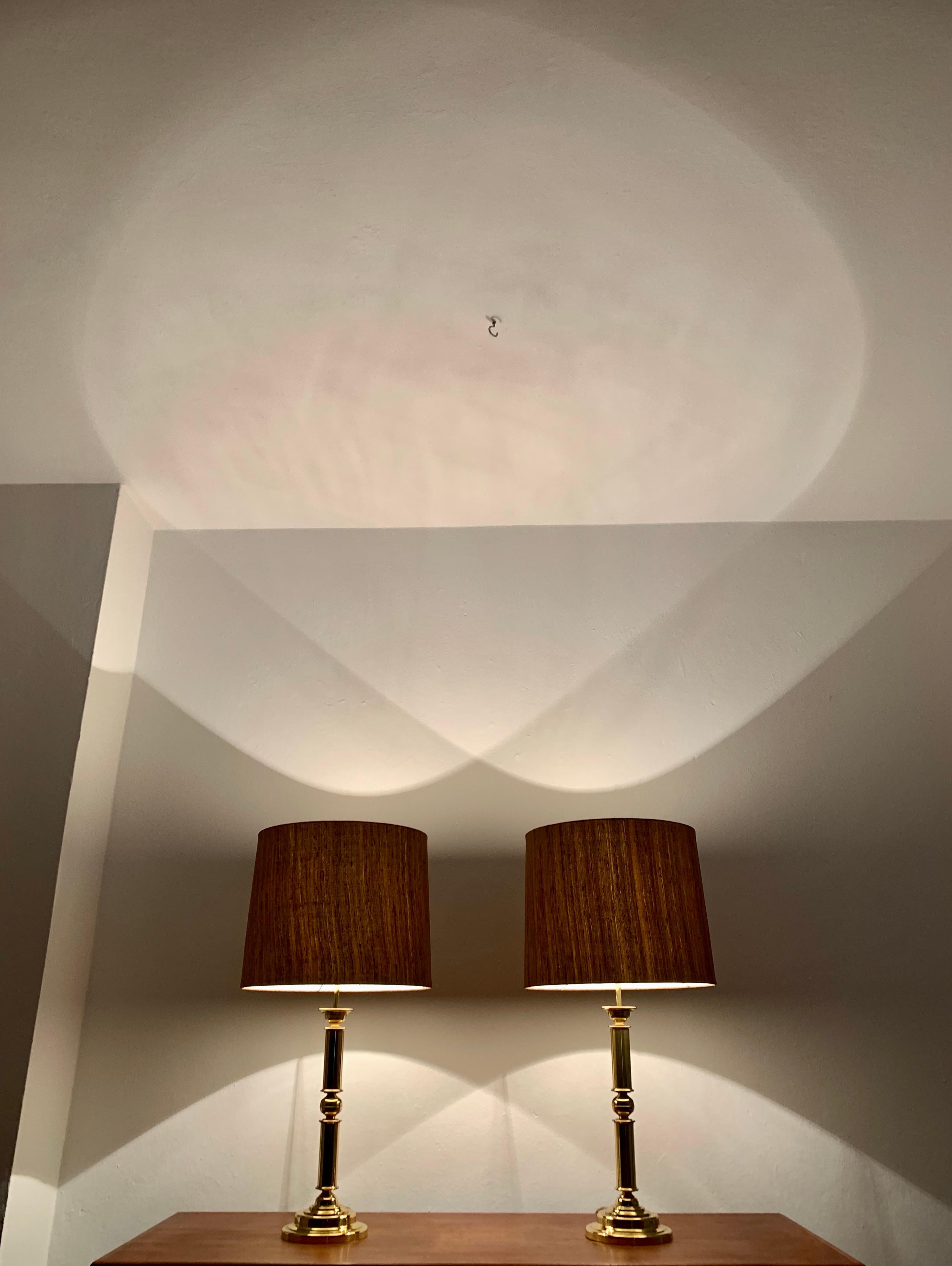 2er-Set große Tischlampen by Vereinigte Werkstätten Collection'S im Angebot 1