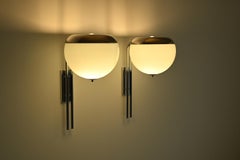 Set of 2 large wall lamps by Martini Falconi for Reggiani, 1970s Italy.