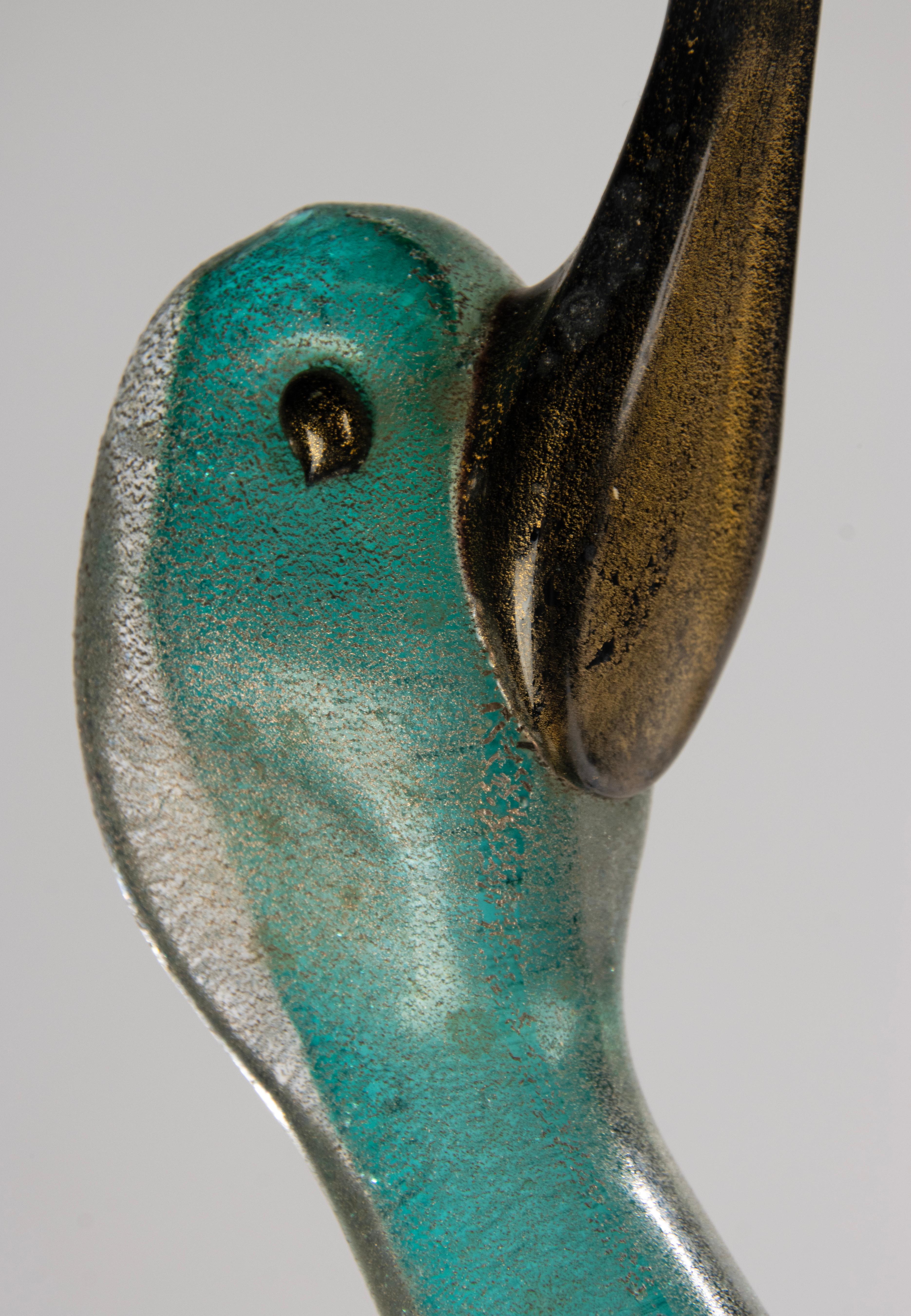 italien Ensemble de 2 figurines en verre d'art de la fin du 20e siècle - Canards - Cenedese Murano en vente