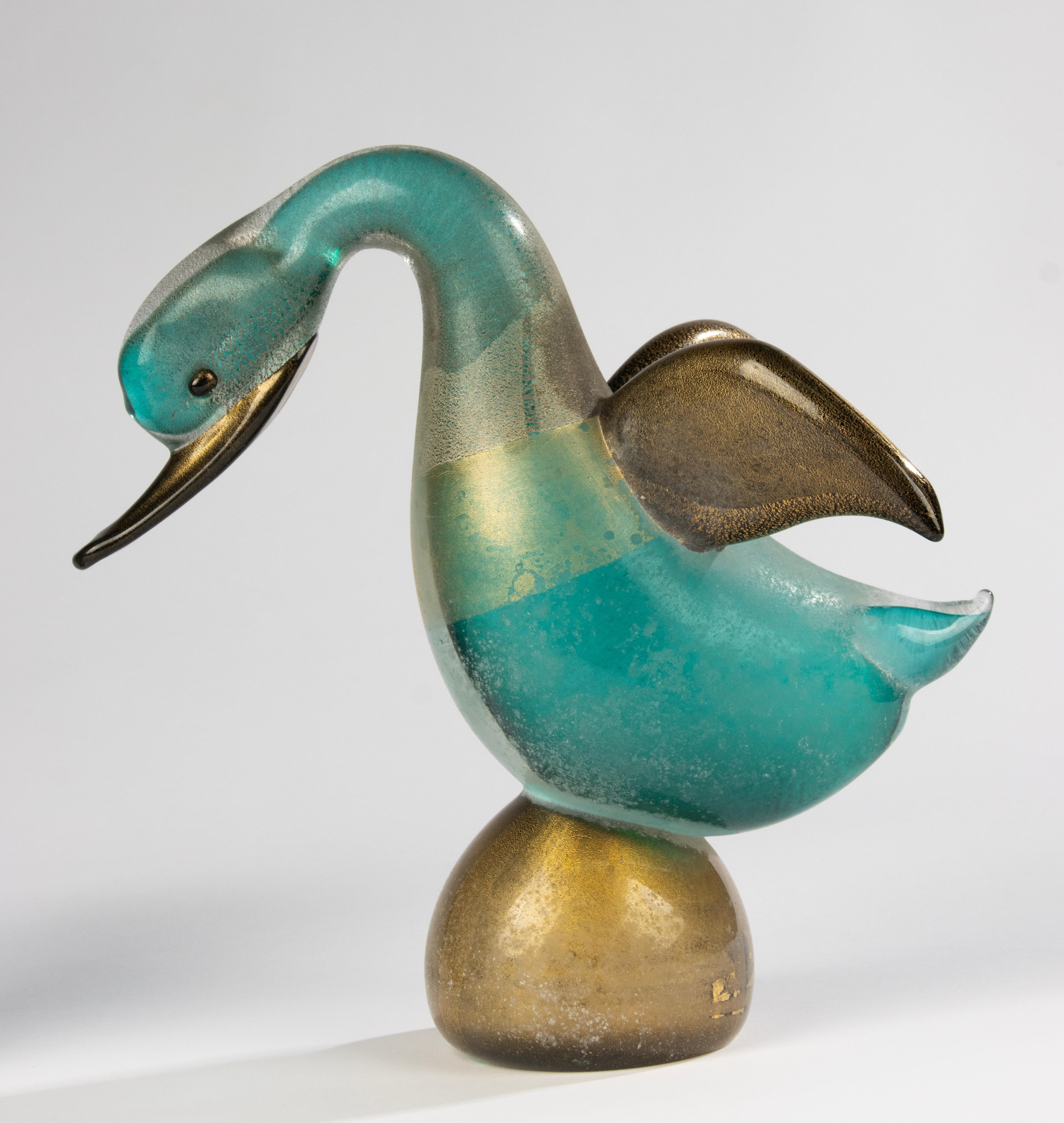 Fait main Ensemble de 2 figurines en verre d'art de la fin du 20e siècle - Canards - Cenedese Murano en vente