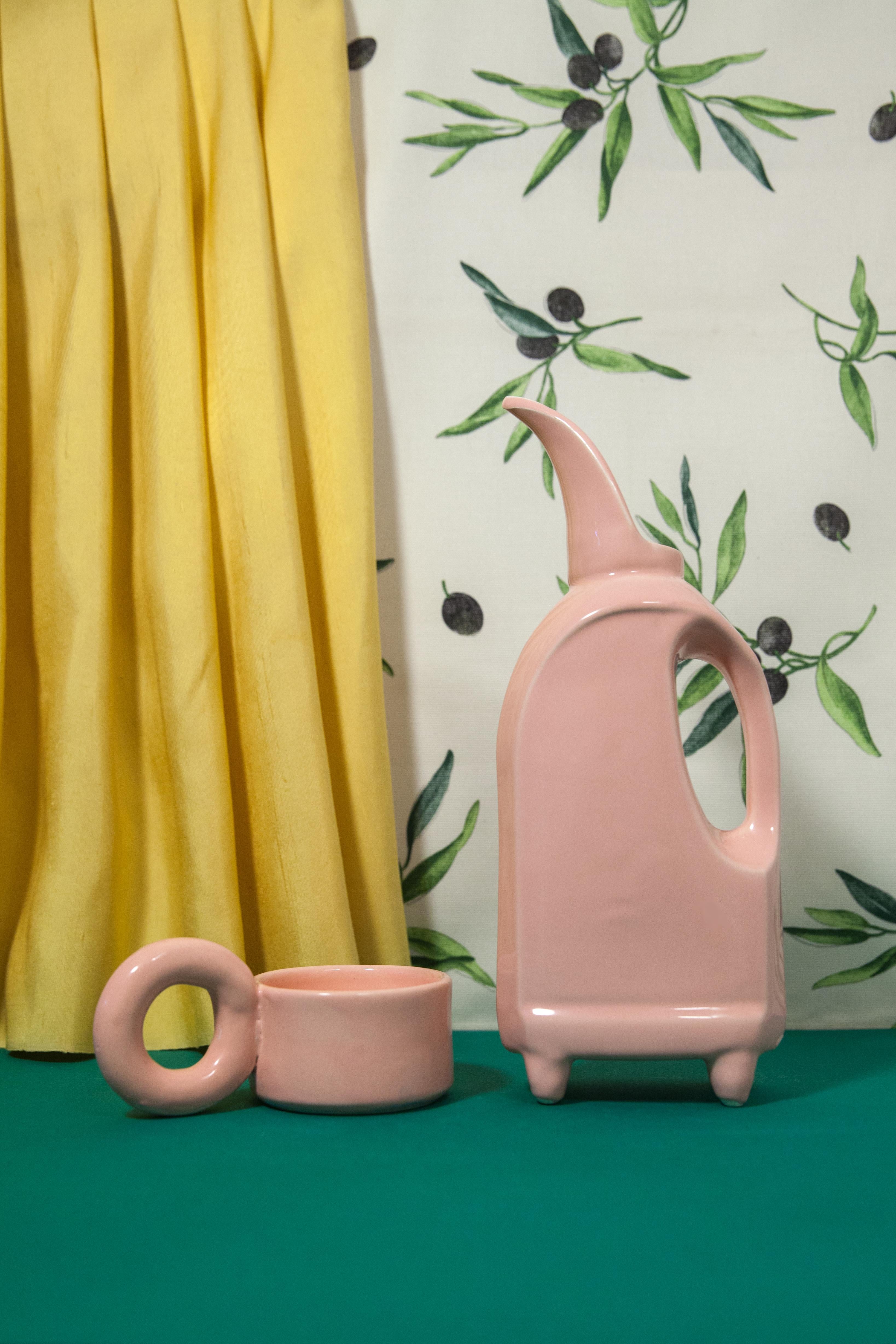 Set of 2 Laundry Tea-Pot and Carafe by Lola Mayeras 1