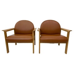 Set of 2 Leather Lounge Chair, 1970’s