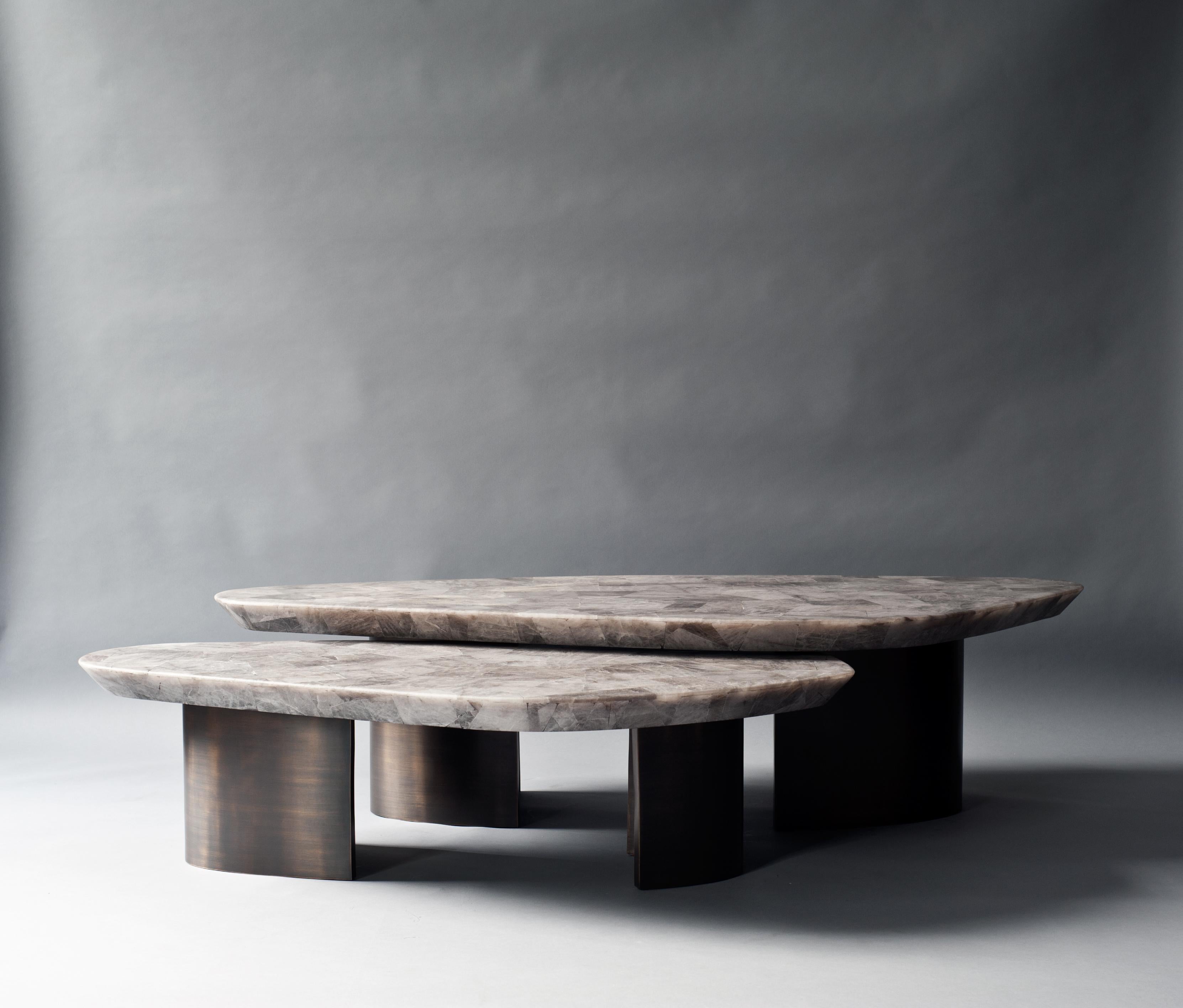 Post-Modern Set of 2 Ledge Coffee Table by Demuro Das For Sale