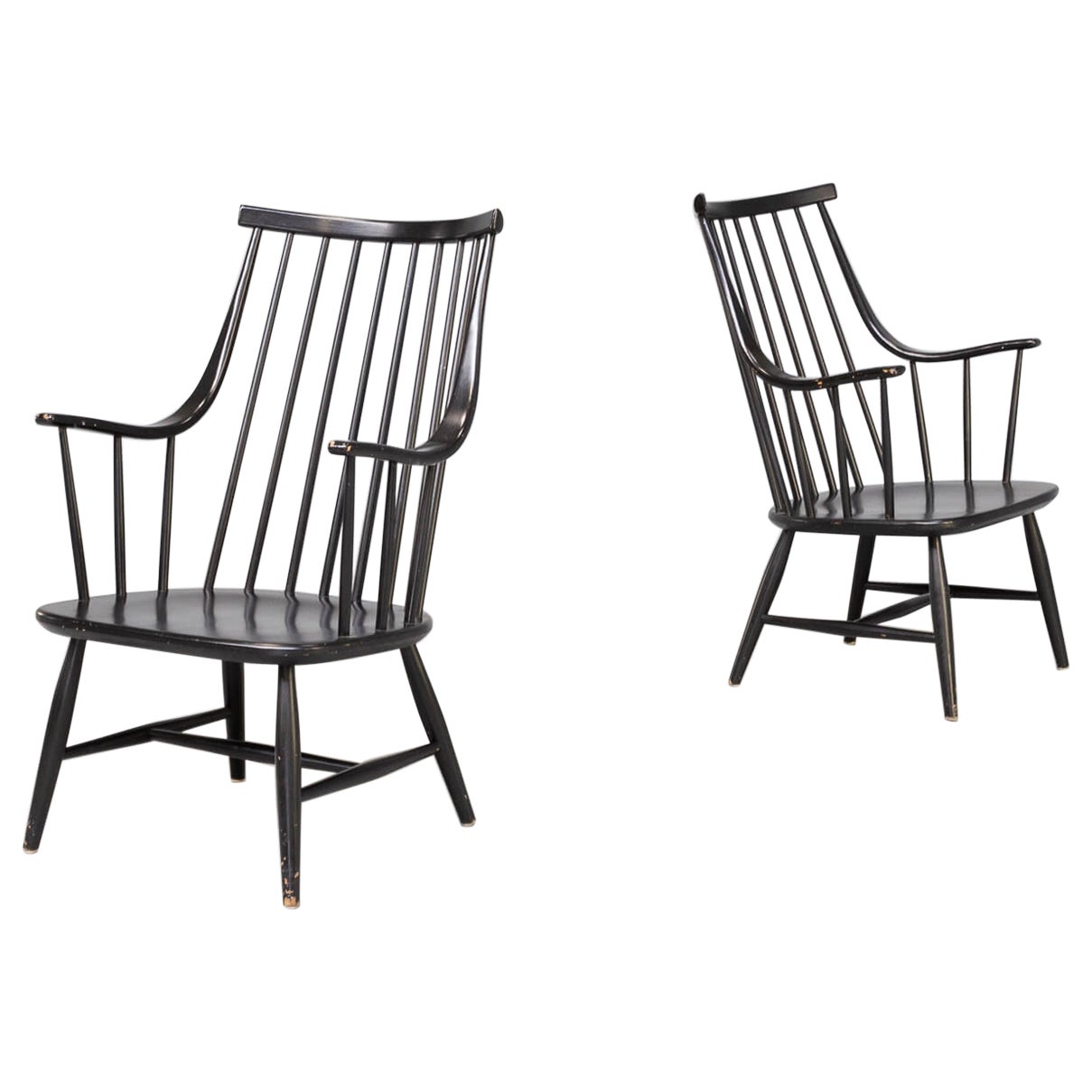 Juego de 2 sillones Grandessa de Lena Larsson para Nesto, Sweden Años 60