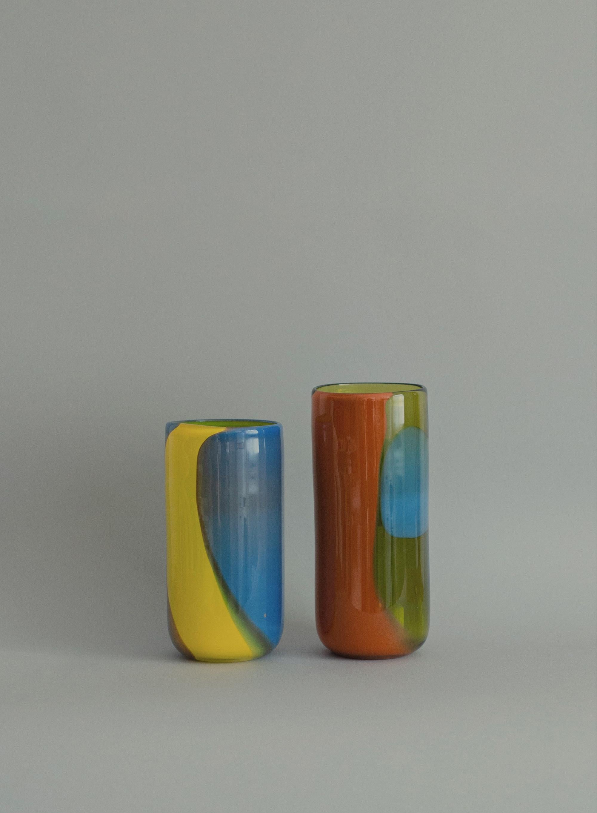 Other Set of 2 Lightscapes Vases by Derya Arpac For Sale