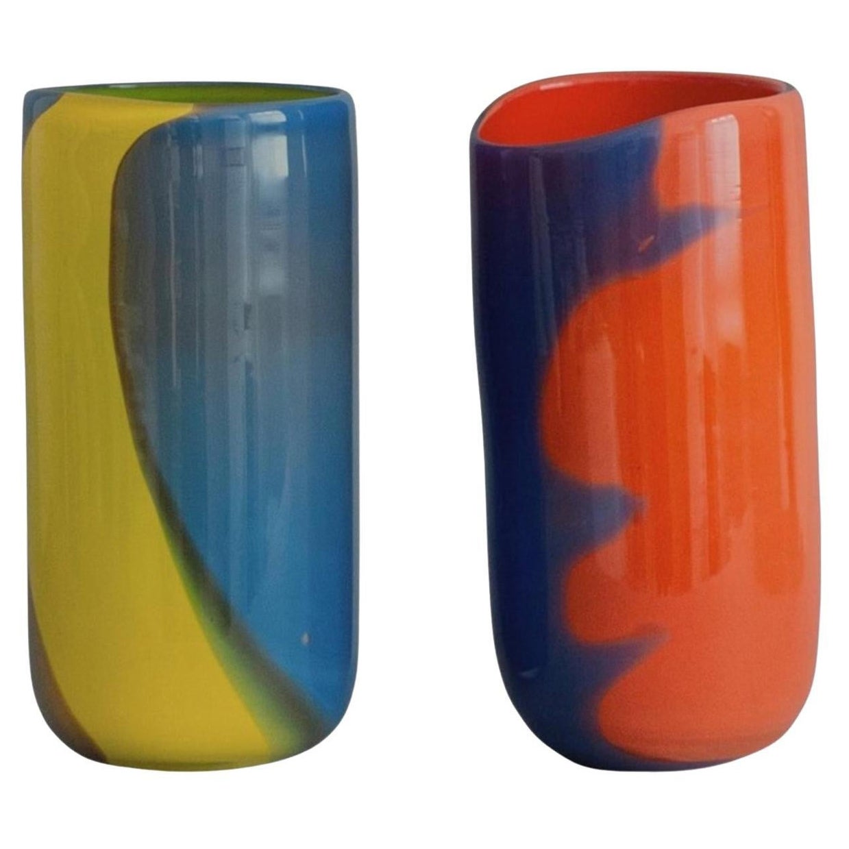 Set aus 2 Lichtlandschaften-Vasen von Derya Arpac