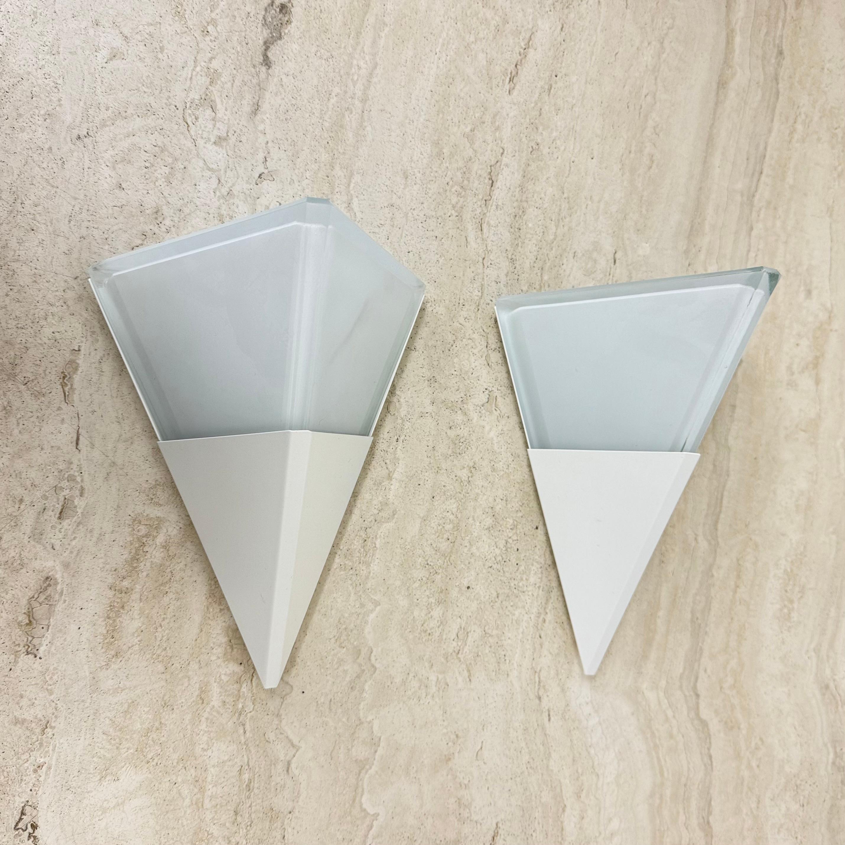 2er Set Glashütte Limburg Wandlampen Wandleuchter , 1970er Jahre im Angebot 9