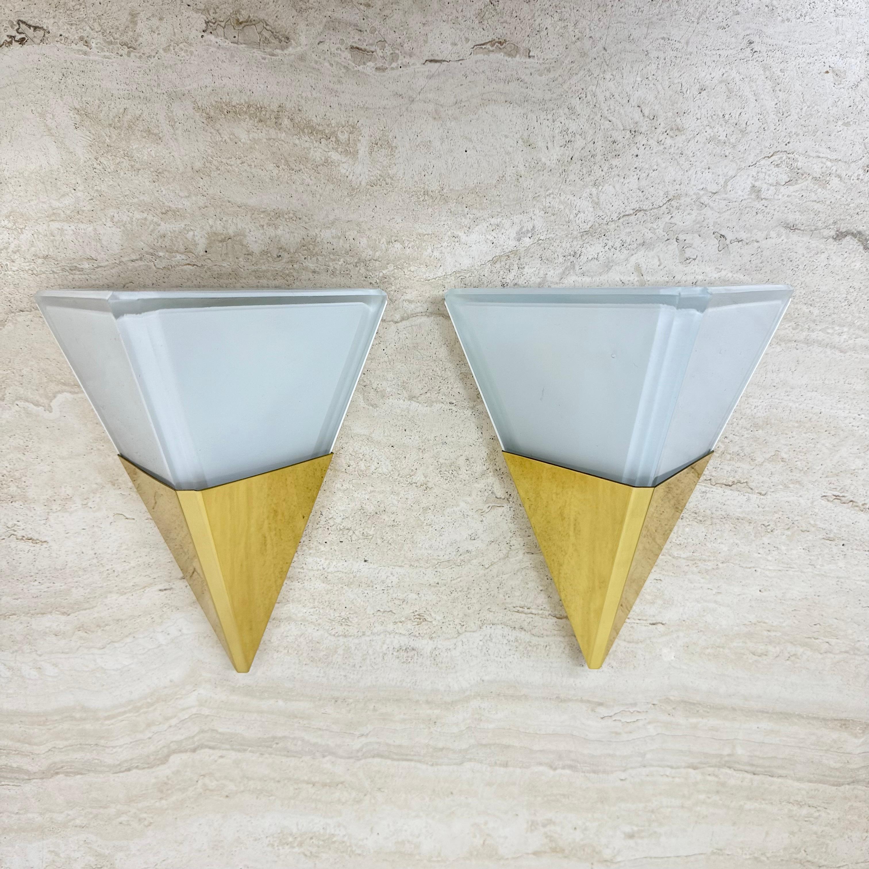 2er Set Glashütte Limburg Wandlampen Wandleuchter , 1970er Jahre im Angebot 10