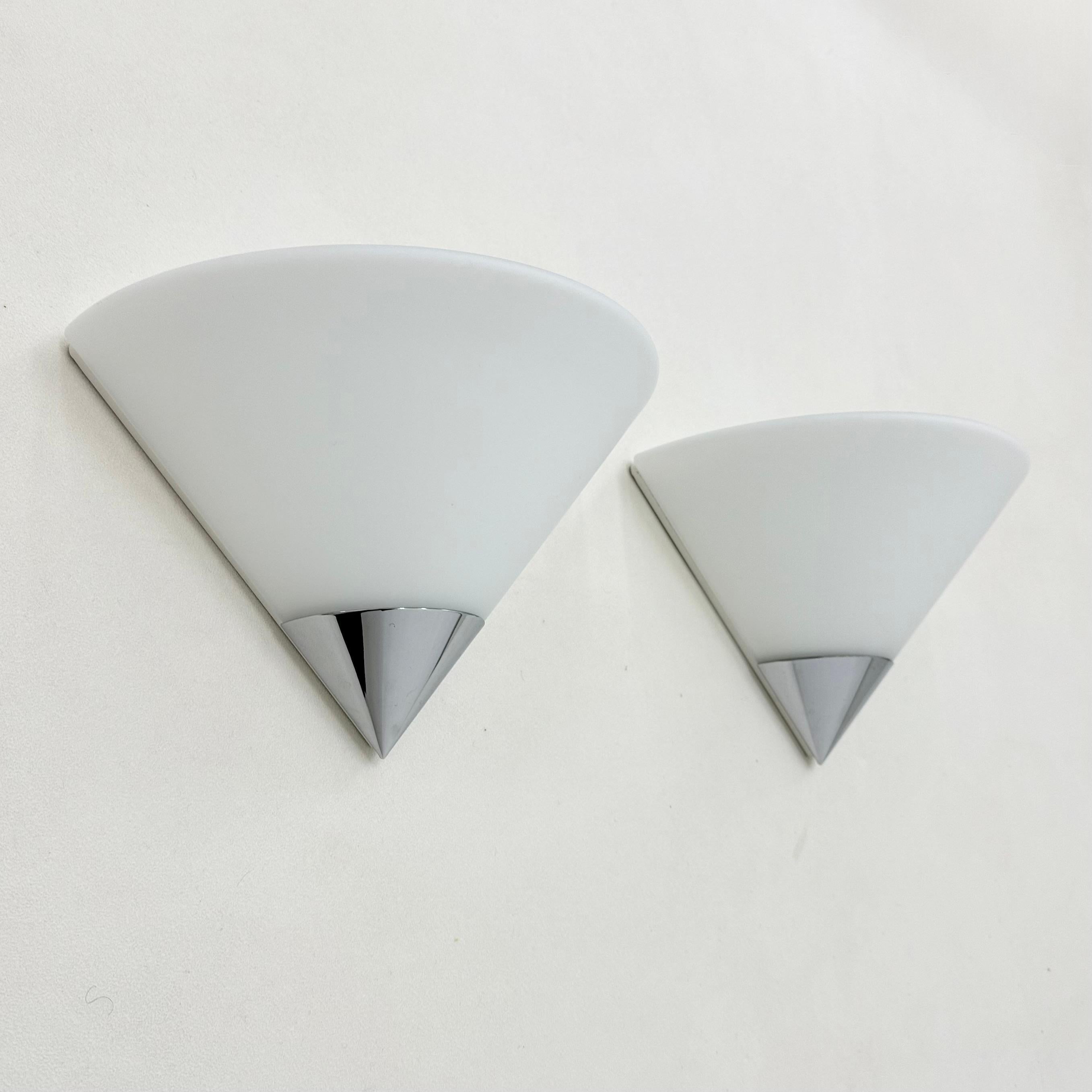 2er Set Glashütte Limburg Wandlampen Wandleuchter , 1970er Jahre im Zustand „Gut“ im Angebot in Delft, NL