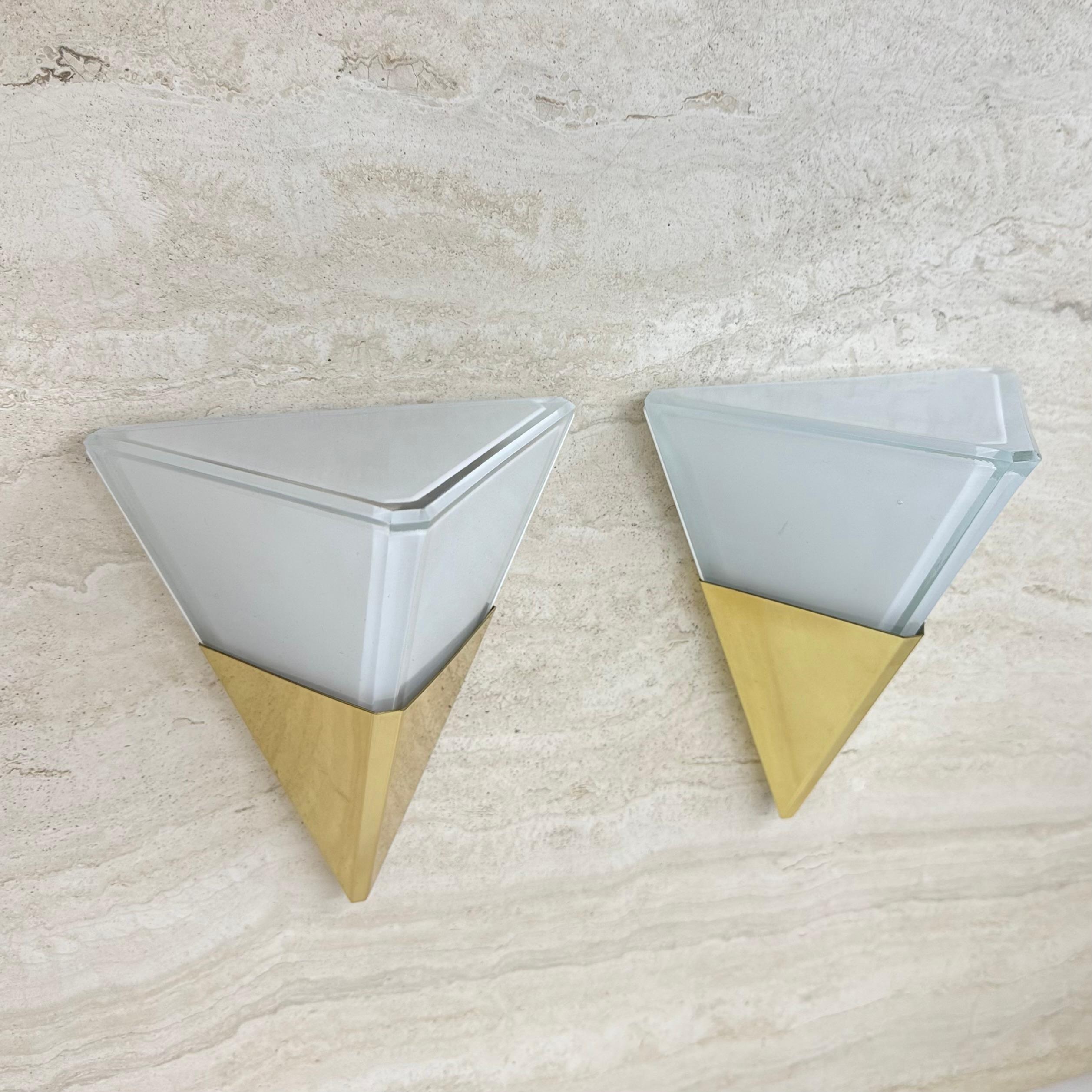 2er Set Glashütte Limburg Wandlampen Wandleuchter , 1970er Jahre im Angebot 2