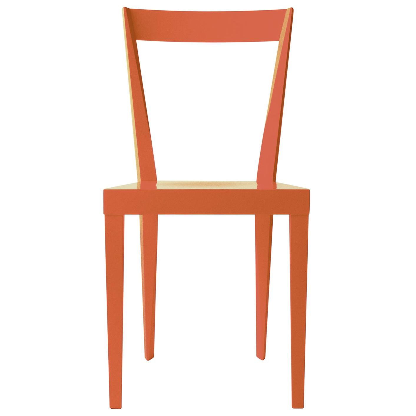 Set of 2 Livia Orange Chairs by Giò Ponti
