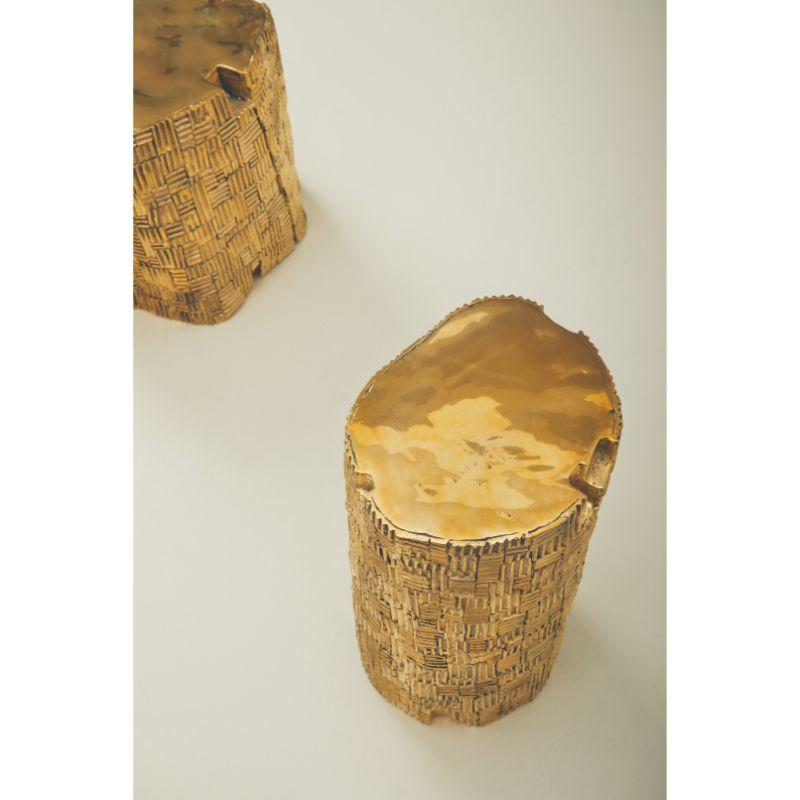 2 Hocker aus Holz, S & L by Masaya im Zustand „Neu“ im Angebot in Geneve, CH