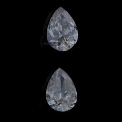 Set of 2 Loose Diamonds - Pear 1.20ctw GIA F SI1 Matched Pair