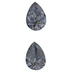 Set of 2 Loose Diamonds - Pear 1.20ctw GIA F SI1 Matched Pair