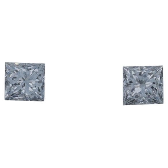 Ensemble de 2 diamants libres - Taille Princesse .53ctw E-F VS1-VS2 Matched Pair