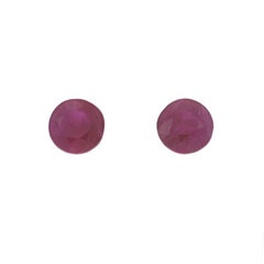 Set of 2 Loose Rubies - Round .63ctw Red Matched Pair
