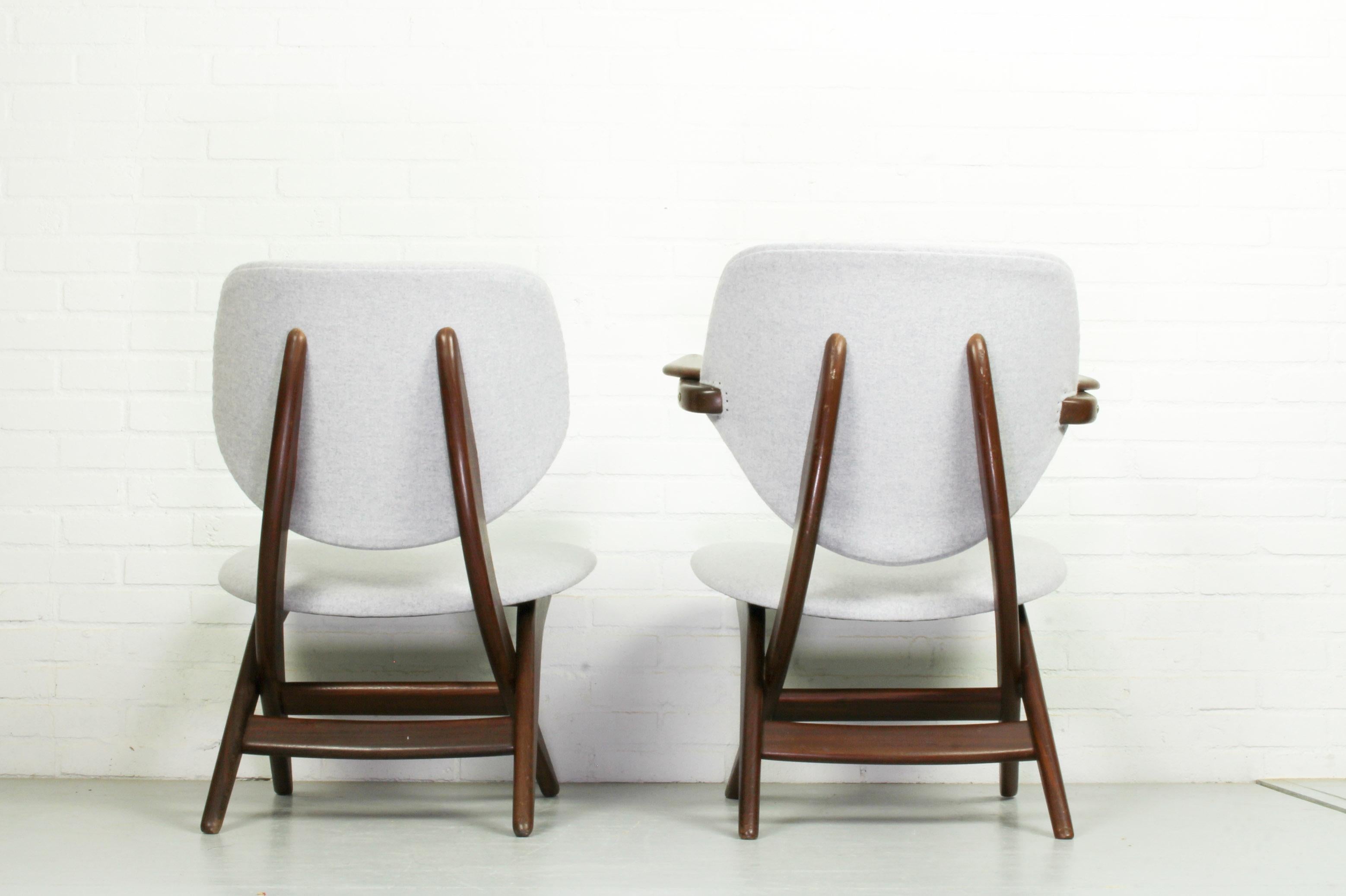 2 Sessel von Louis Van Teeffelen für Webe Easy Chairs 