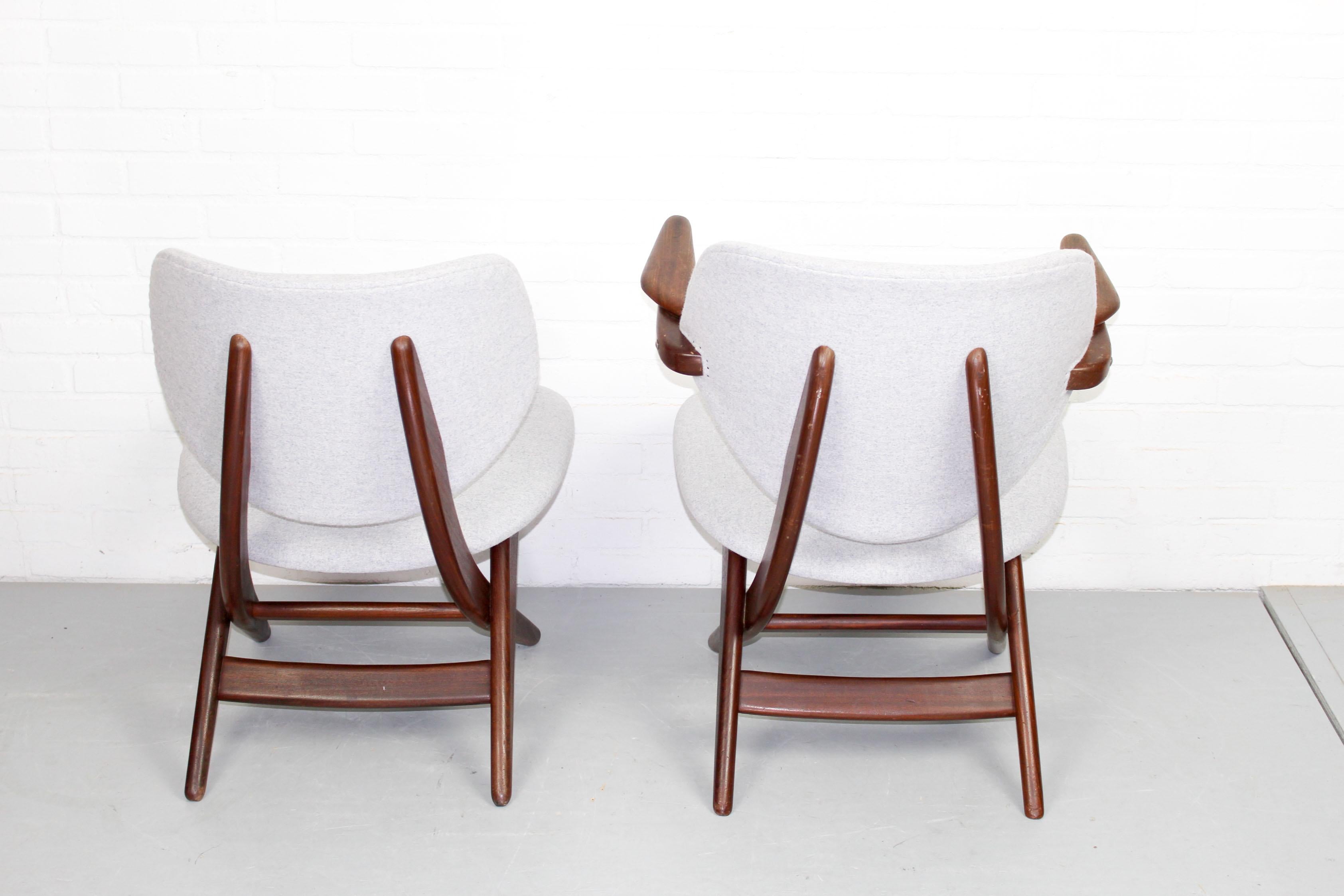 2 Sessel von Louis Van Teeffelen für Webe Easy Chairs 